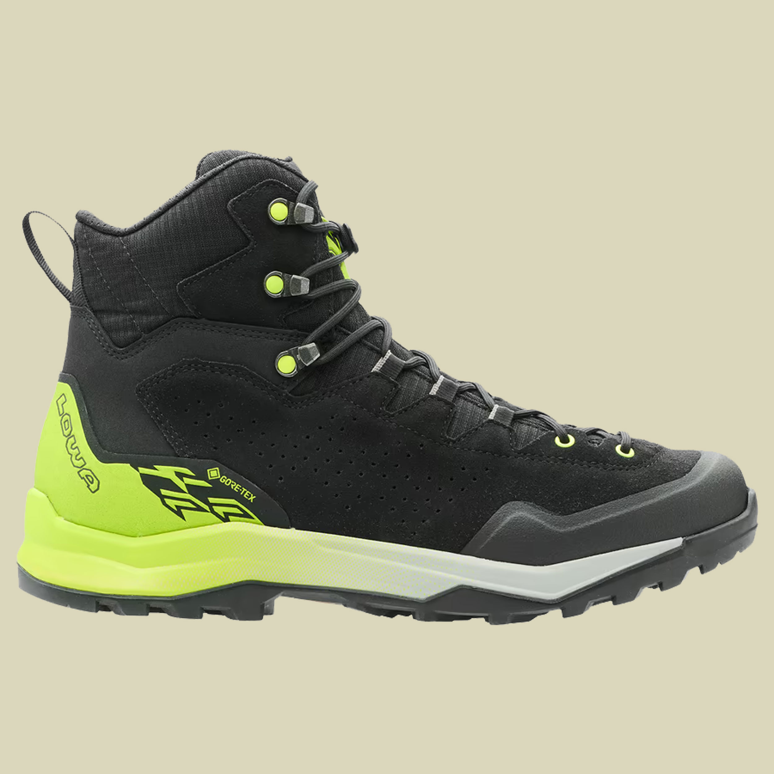 Explorer GTX Mid Men UK 9 schwarz - schwarz/limone