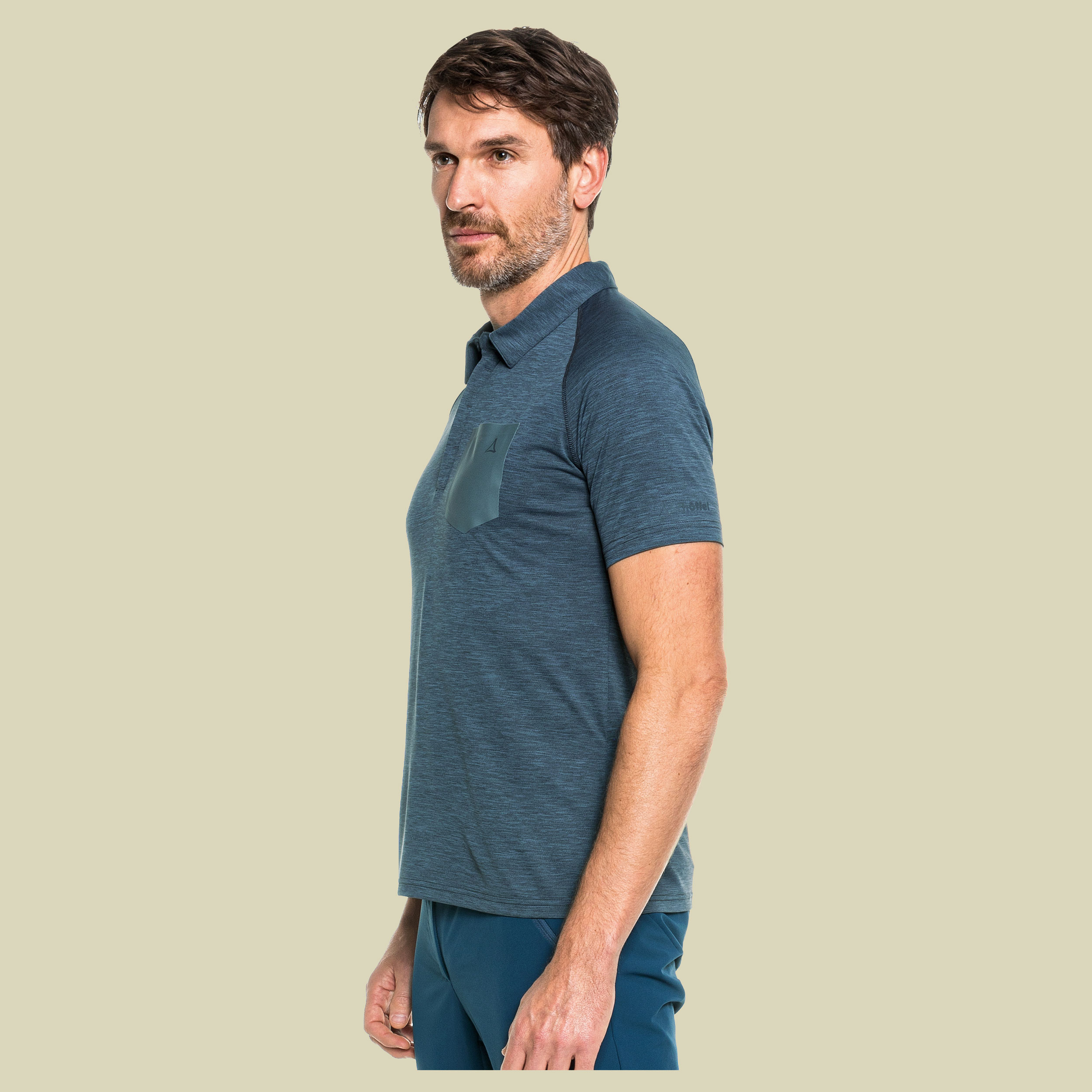 Polo Shirt Hocheck Men Größe 52 Farbe asphalt