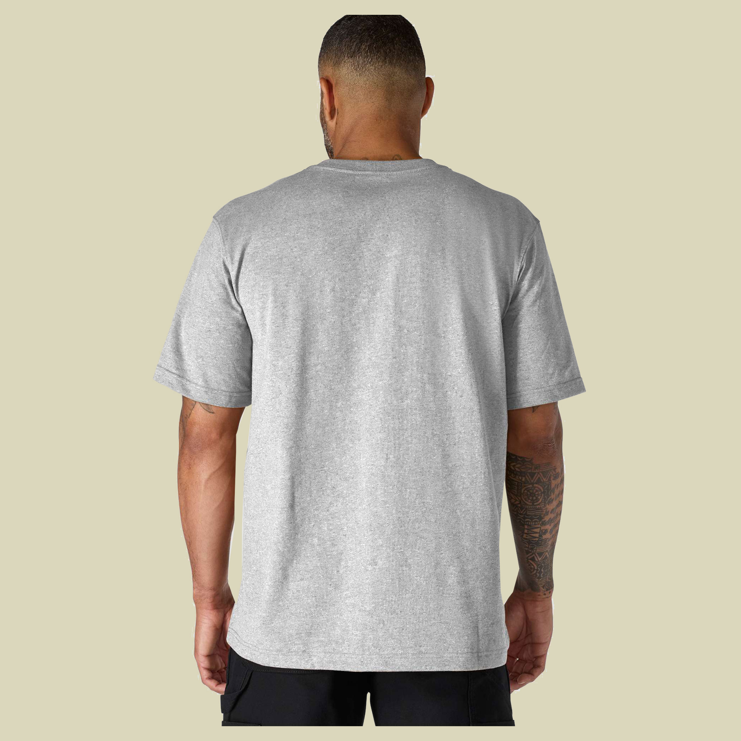Relaxed Pocket T-Shirt Men L grau 2 - Farbe heather gray