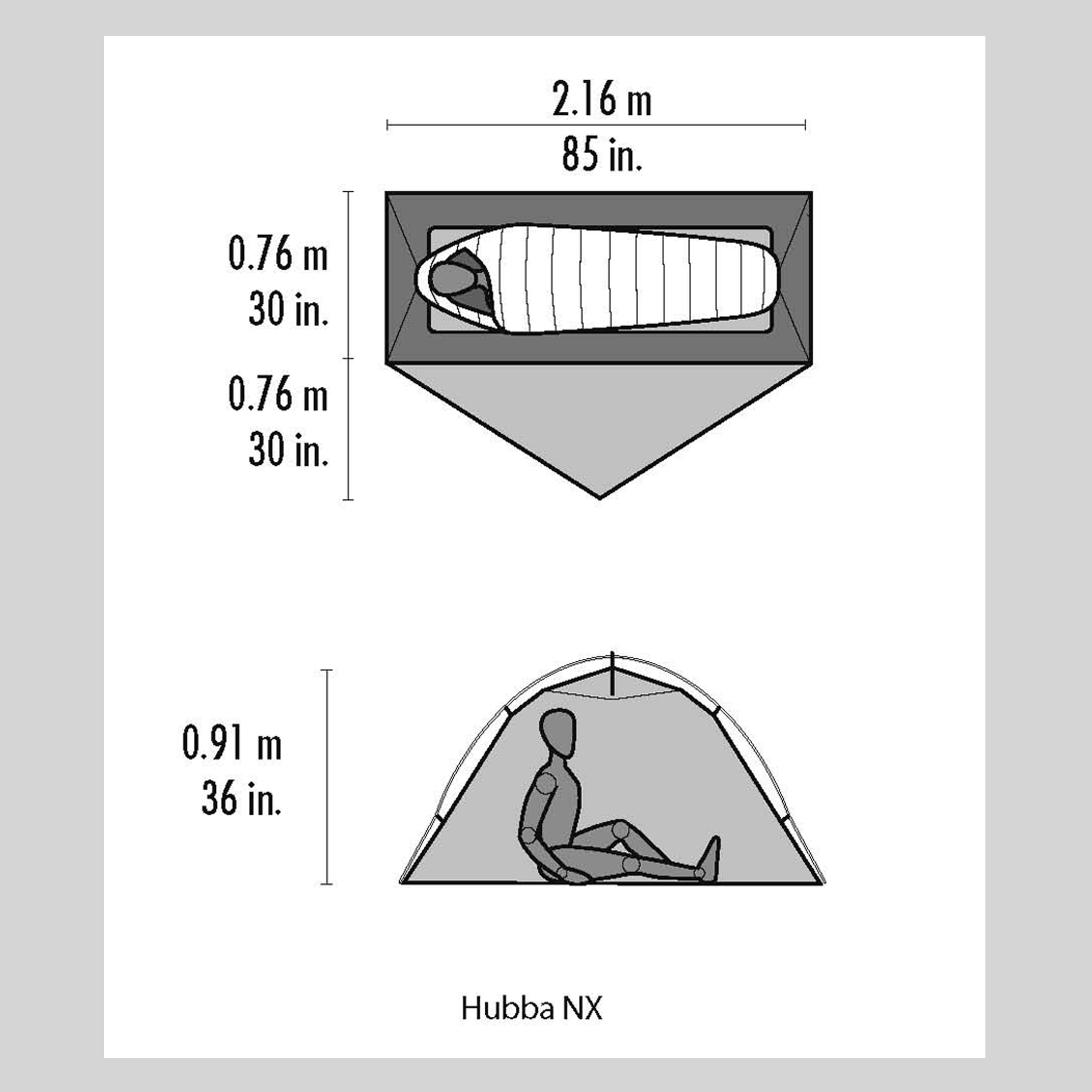 Hubba NX Tent gray 1 Personen Zelt gray