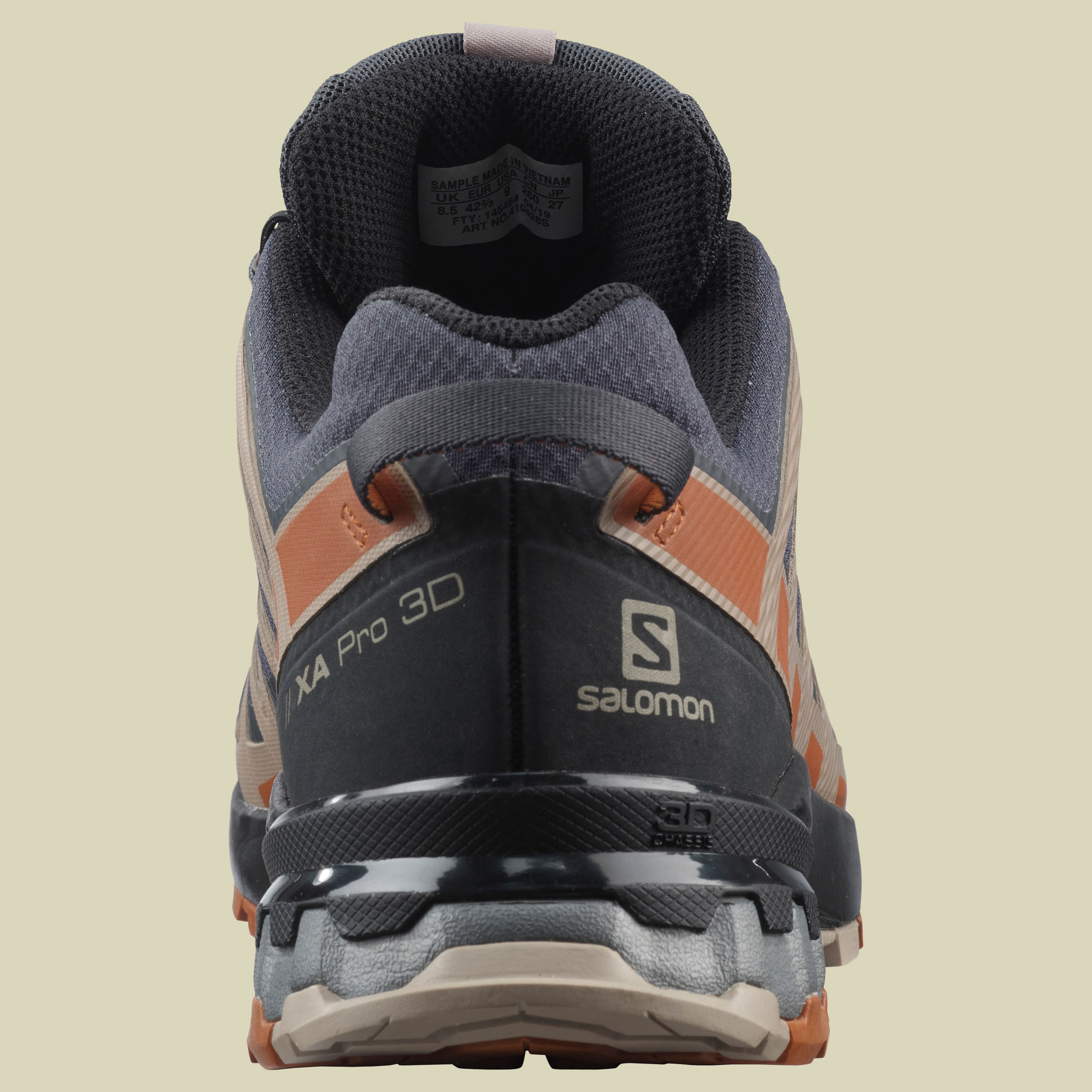 XA PRO 3D V8 GTX Men Wide Men Größe UK 11 Farbe ebony/caramel cafe/black