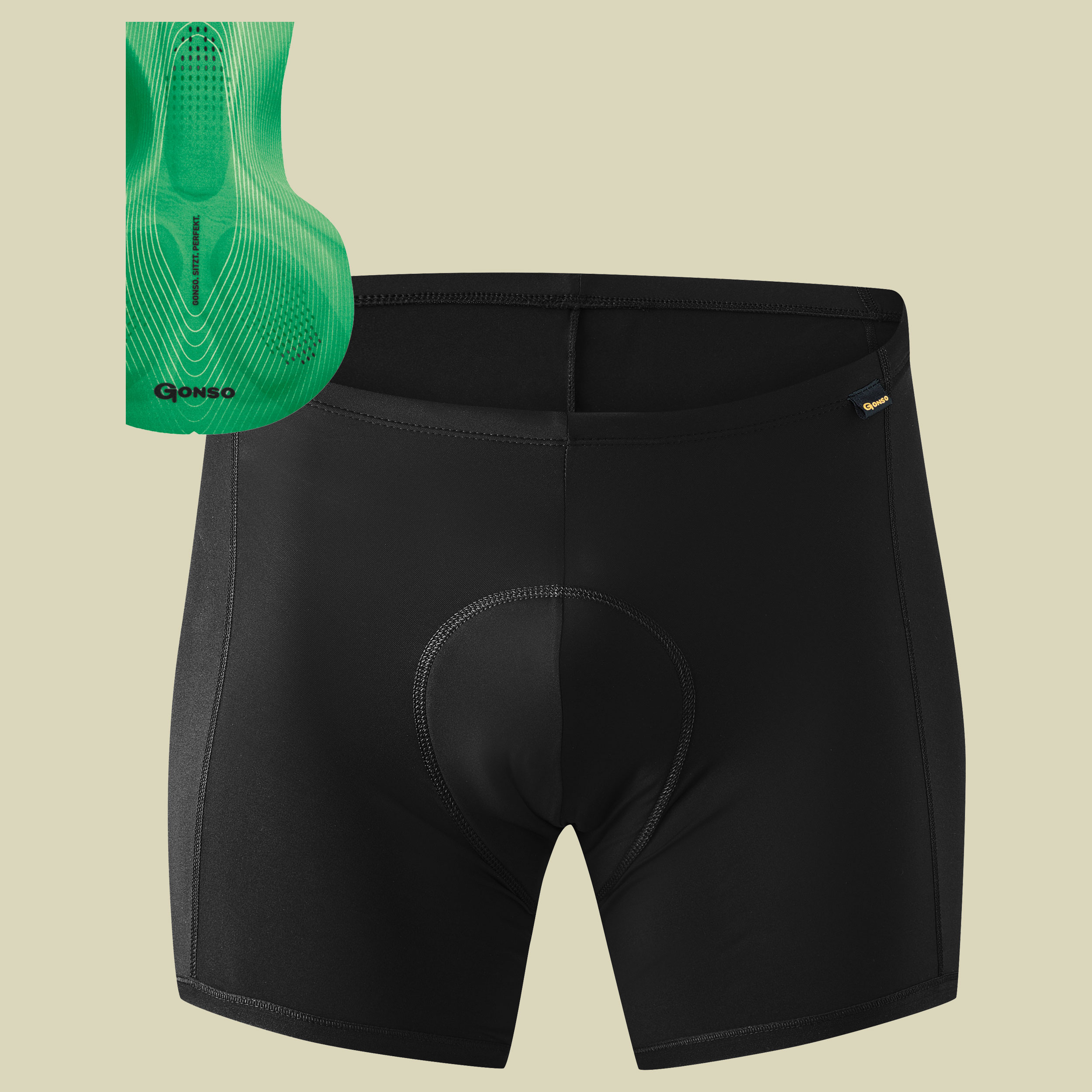 Sitivo U Men Größe 4XL Farbe black/bright green