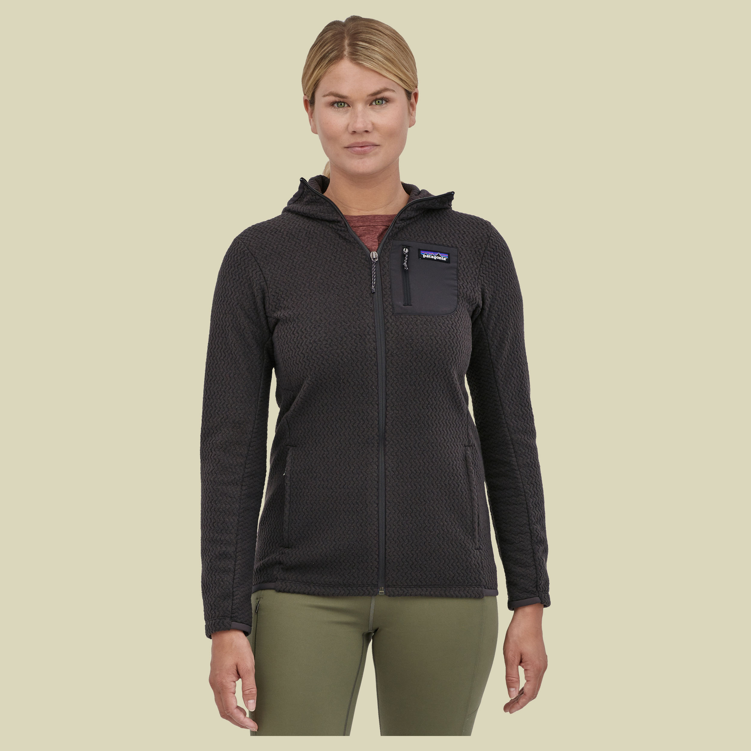 R1 Air Full-Zip Hoody Women Größe L  Farbe black