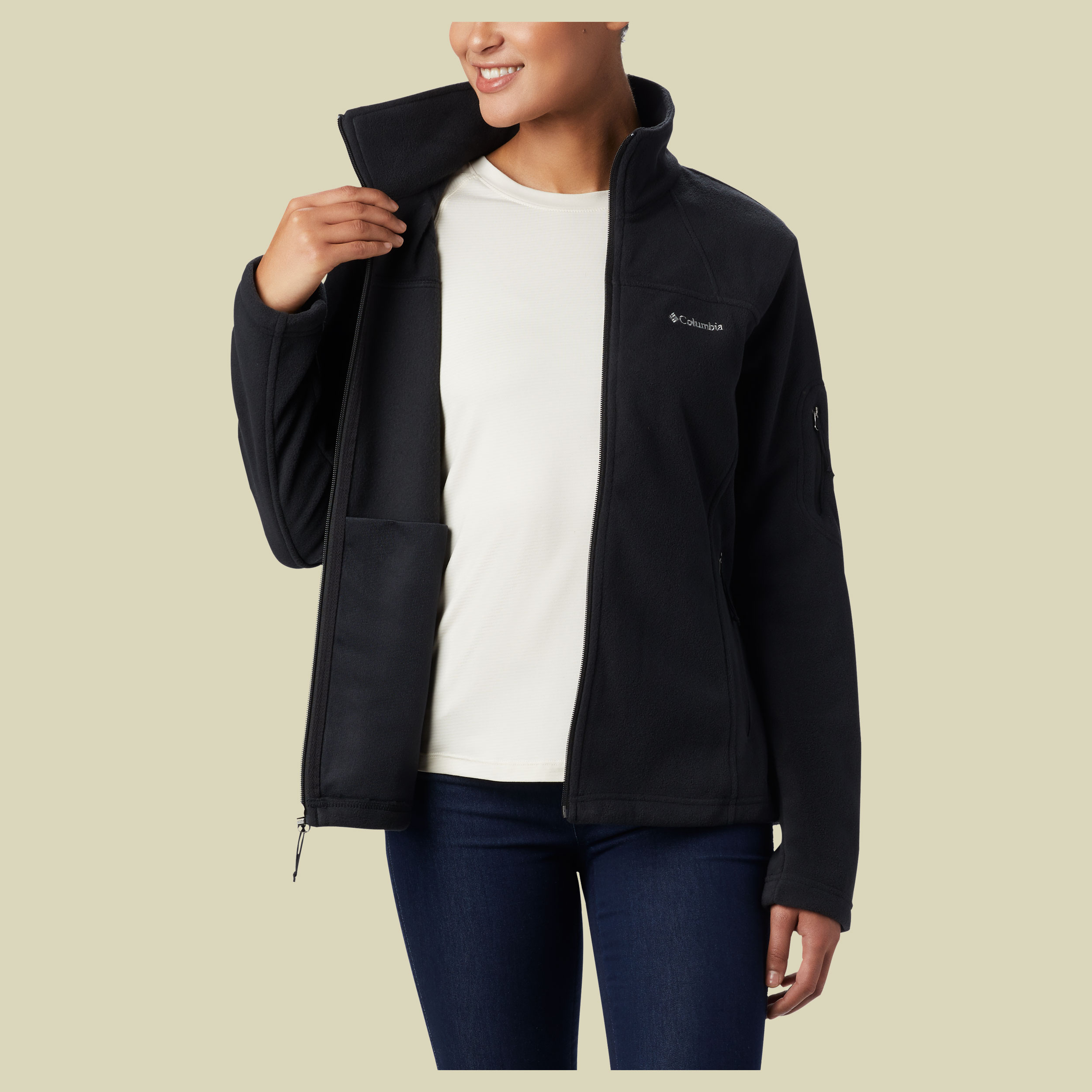 Fast Trek II Full Zip Fleece Women Größe L Farbe black