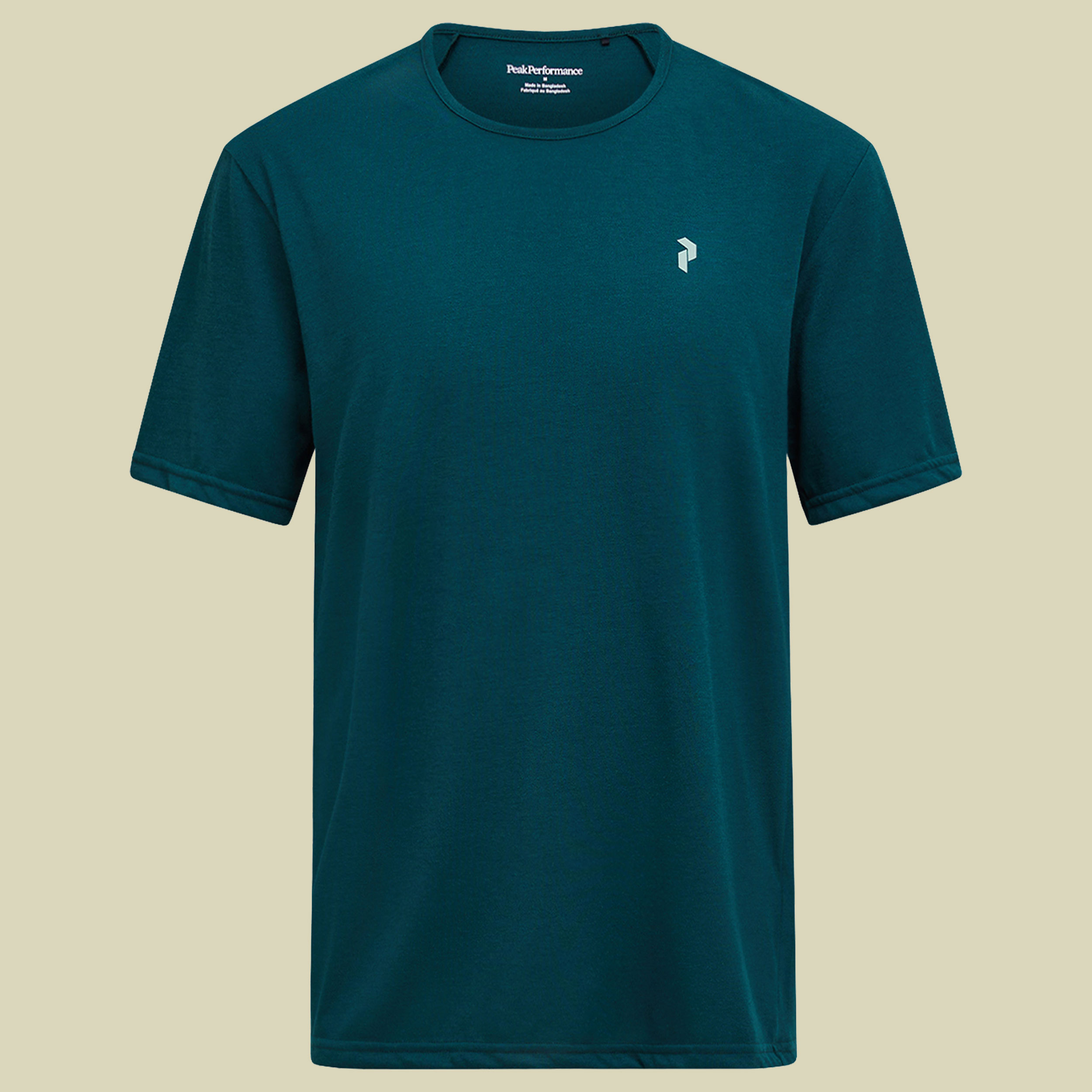 Wool Blend SS Tee Men L türkis - ponderosa pine