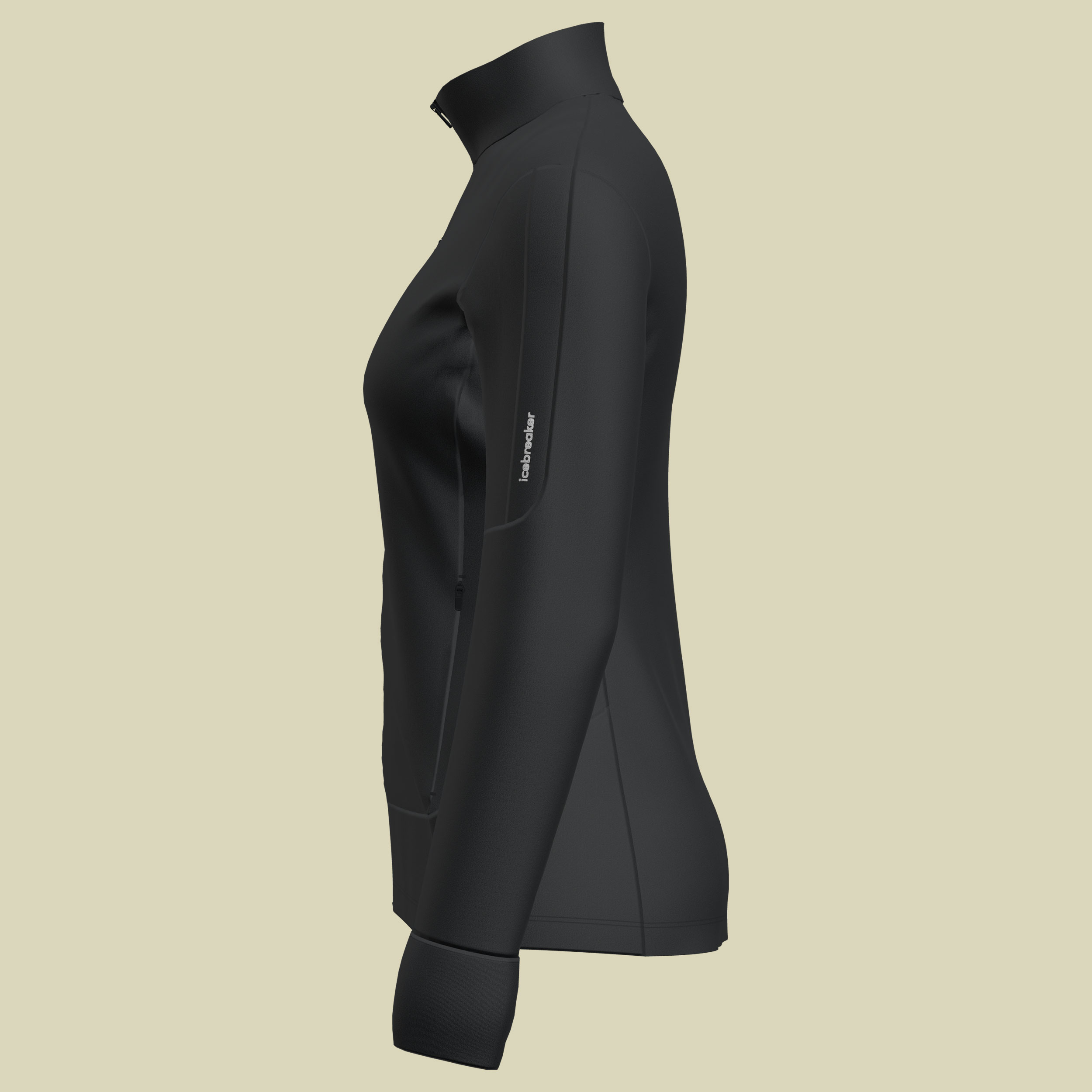 Merino 260 Quantum IV LS Zip Women XL schwarz-1 - black