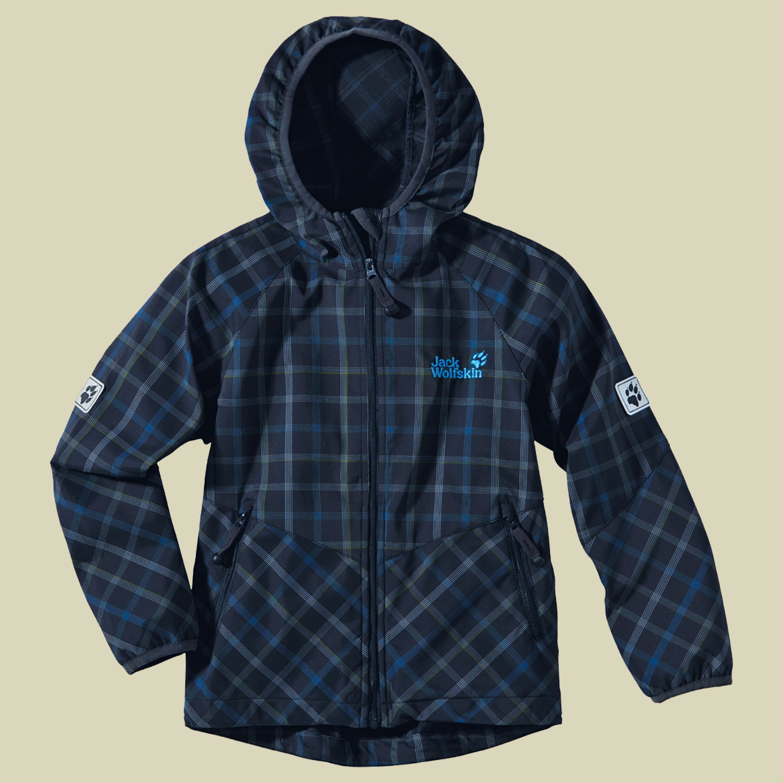 Kids Light Grid Jacket Größe 116 Farbe blue graphite checks