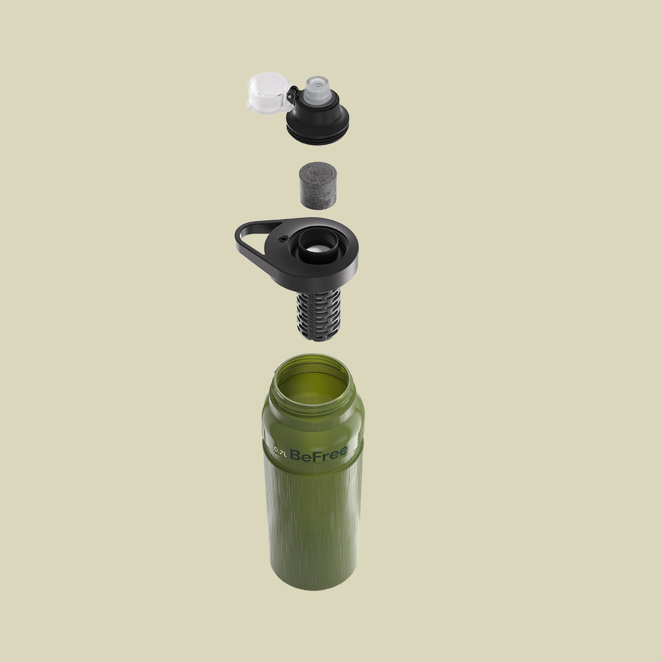 BeFree AC Bottle 0,7 L grün - green
