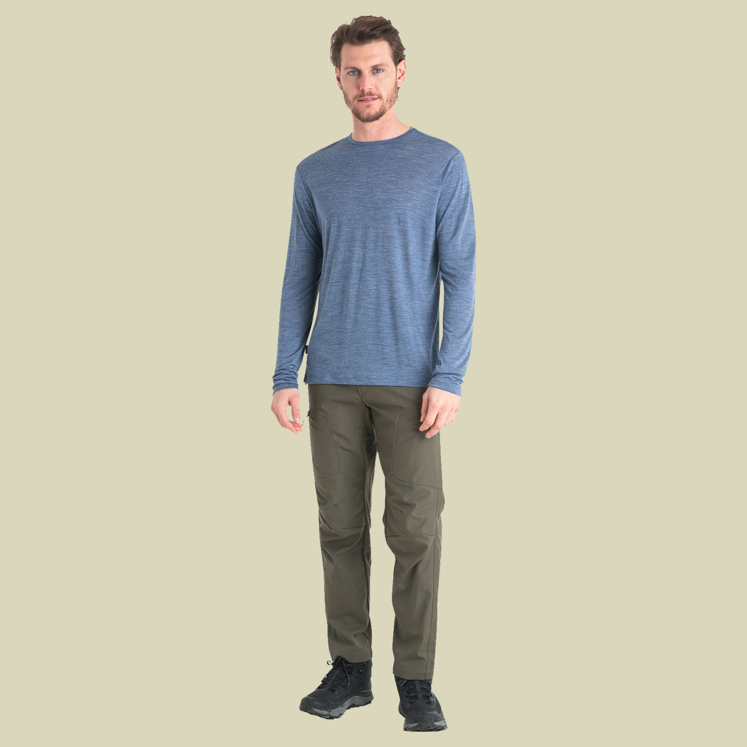 Merino 125 Cool-Lite Sphere III LS Tee Men L blau - dawn HTHR