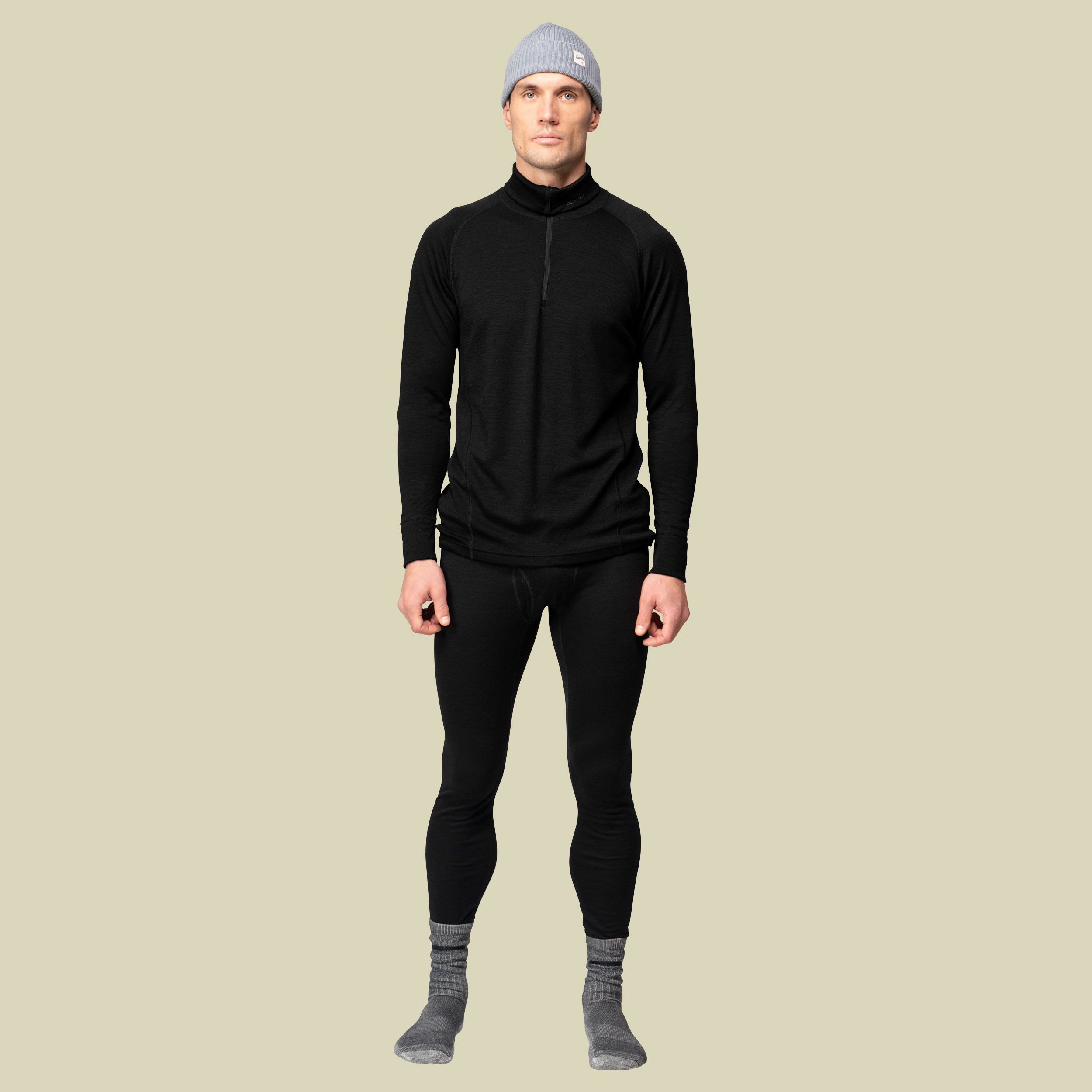 Duo Active Merino 205 Zip Neck Man schwarz XXL - black