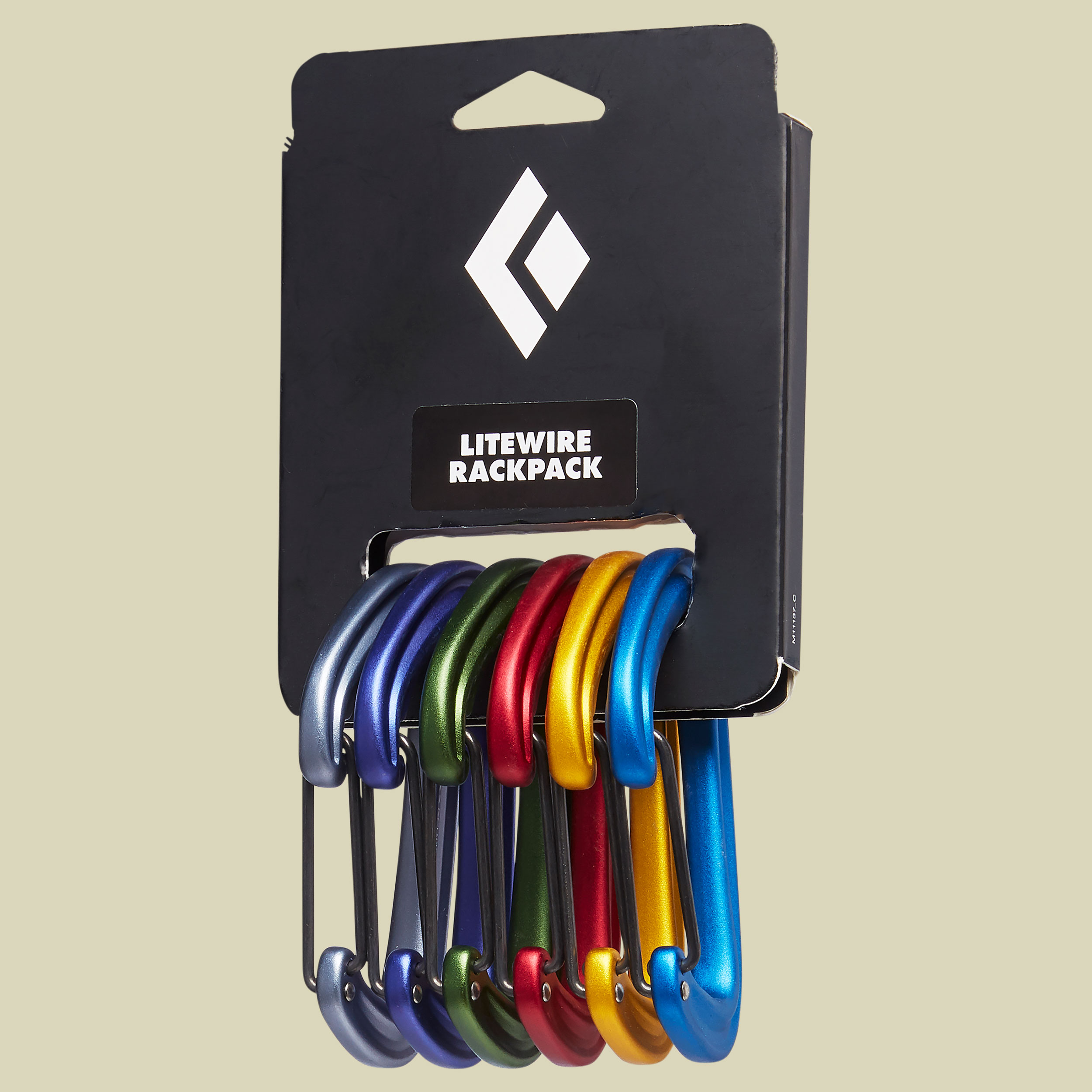 Litewire Rackpack 6 Karabiner zum Trad-Klettern farbcodiert