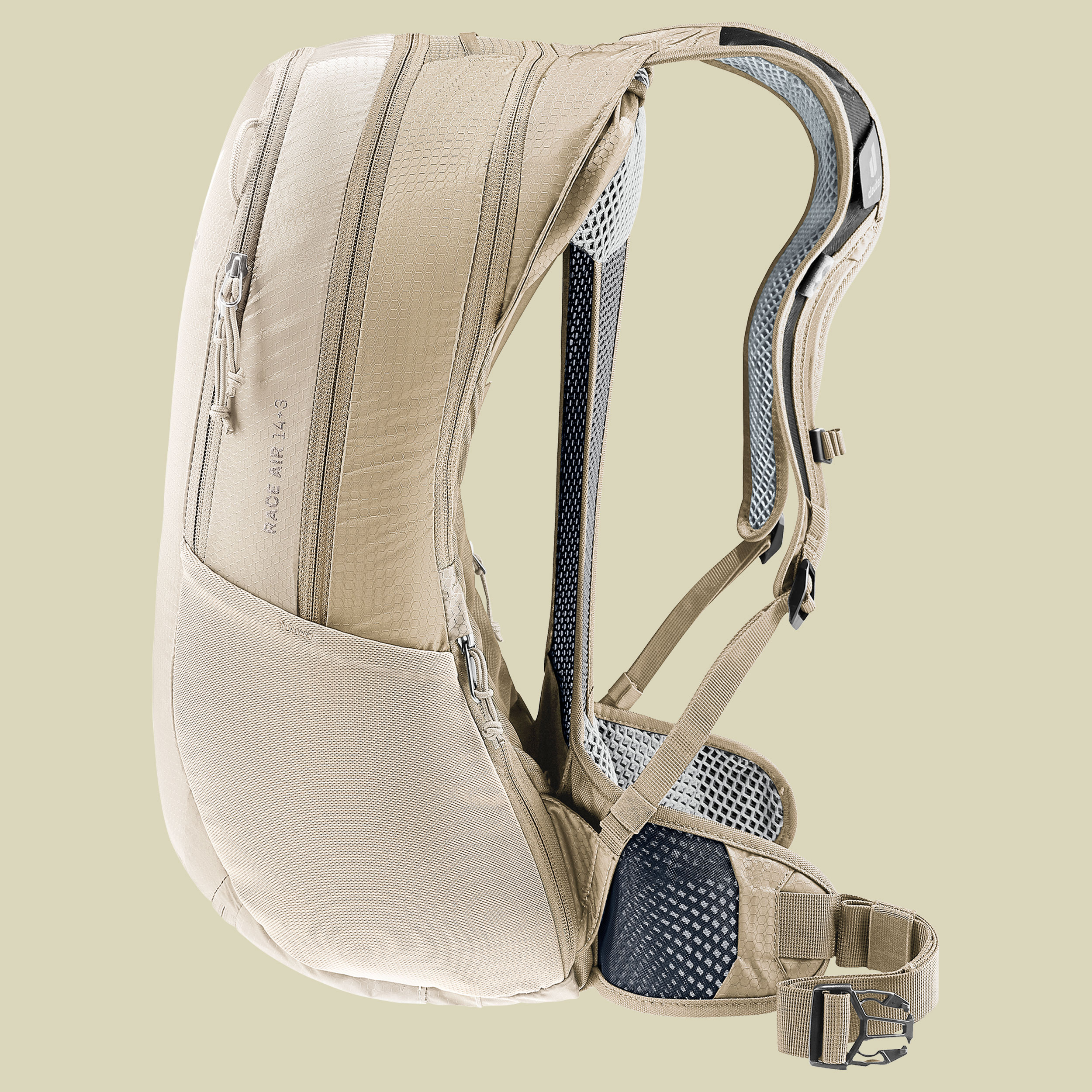 Race Air 14+3 beige 14 L + 3 L - alu-greystone