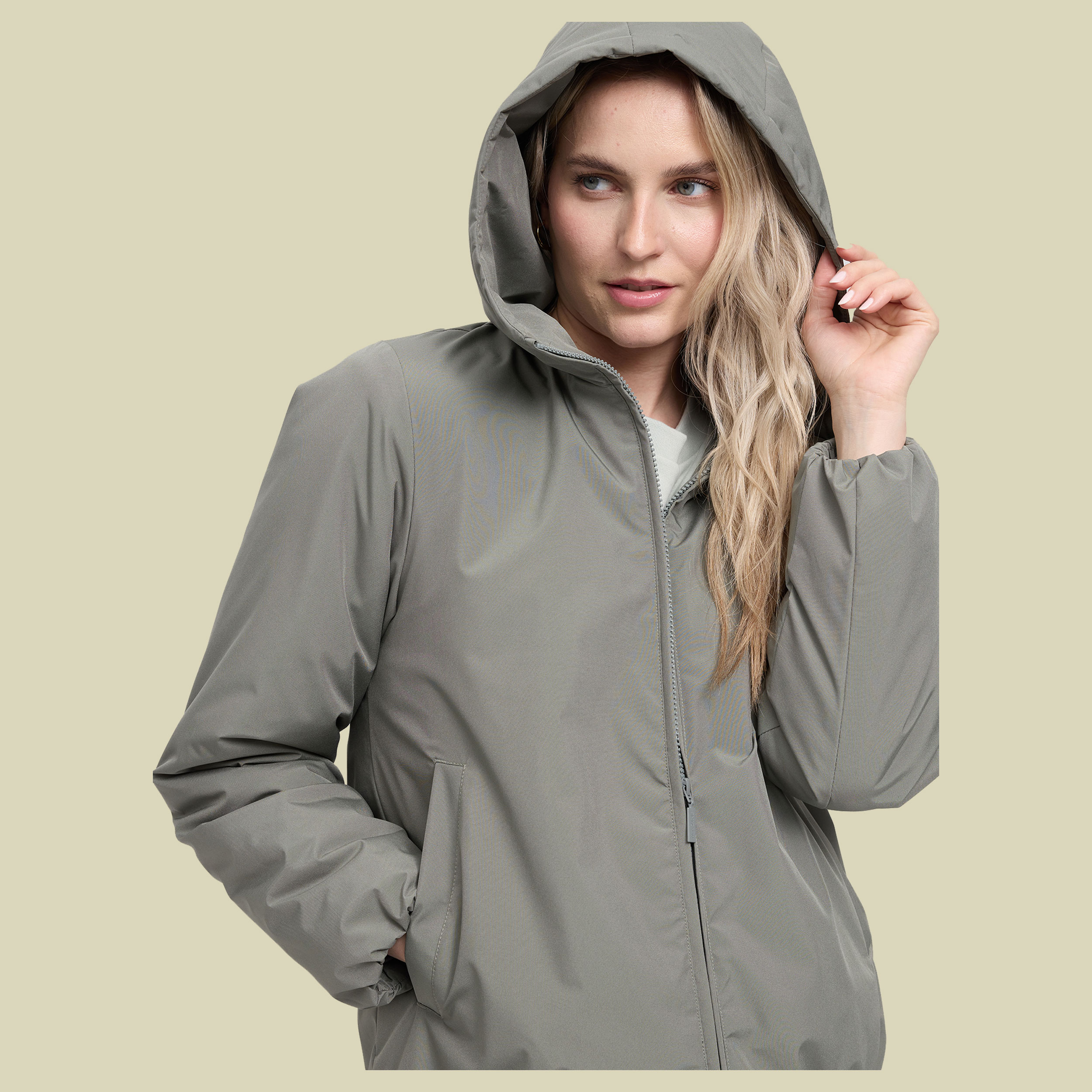 Basic Padded Jacket Women XS grün1 - light bottle