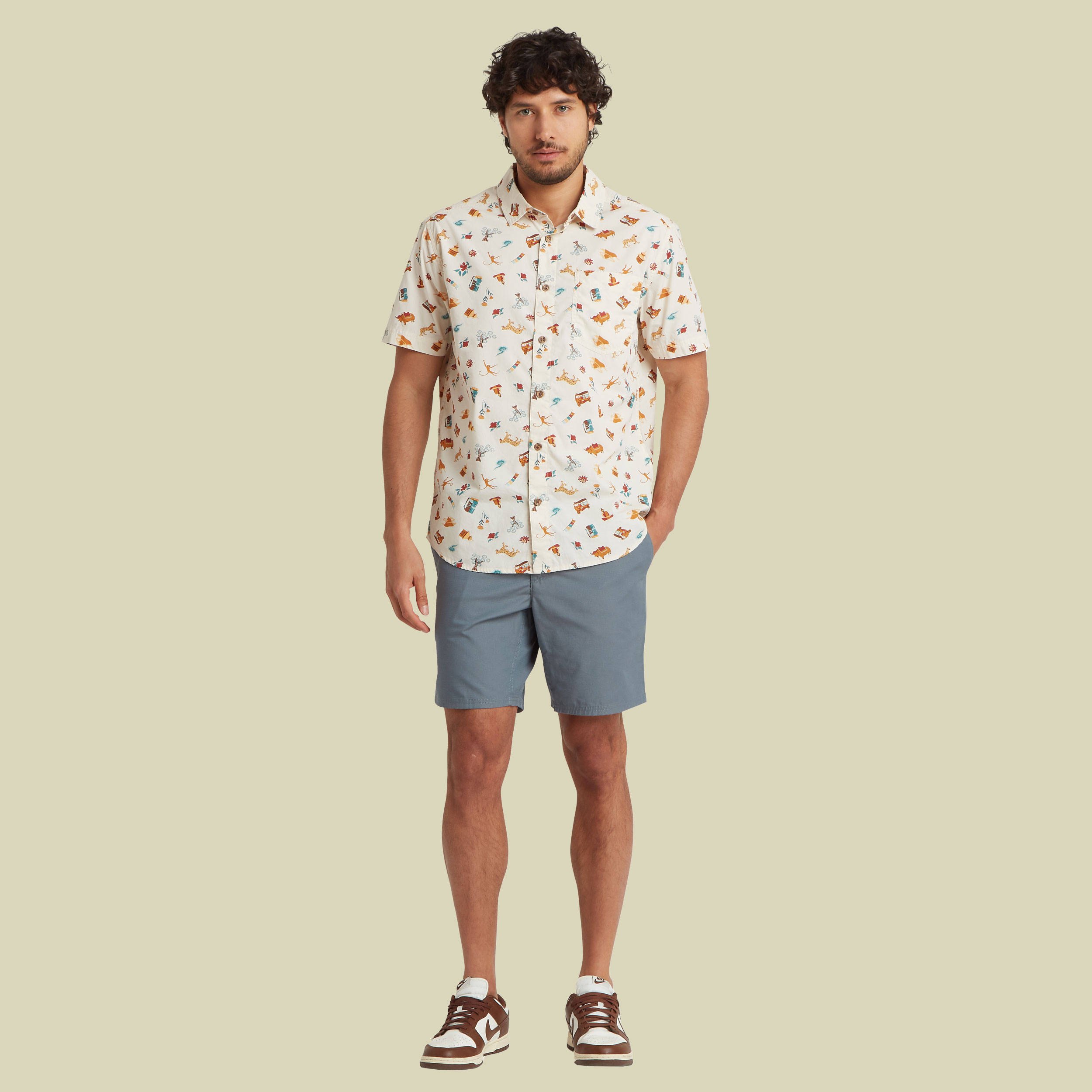 Ghoral Short Men L grau - Farbe stormy