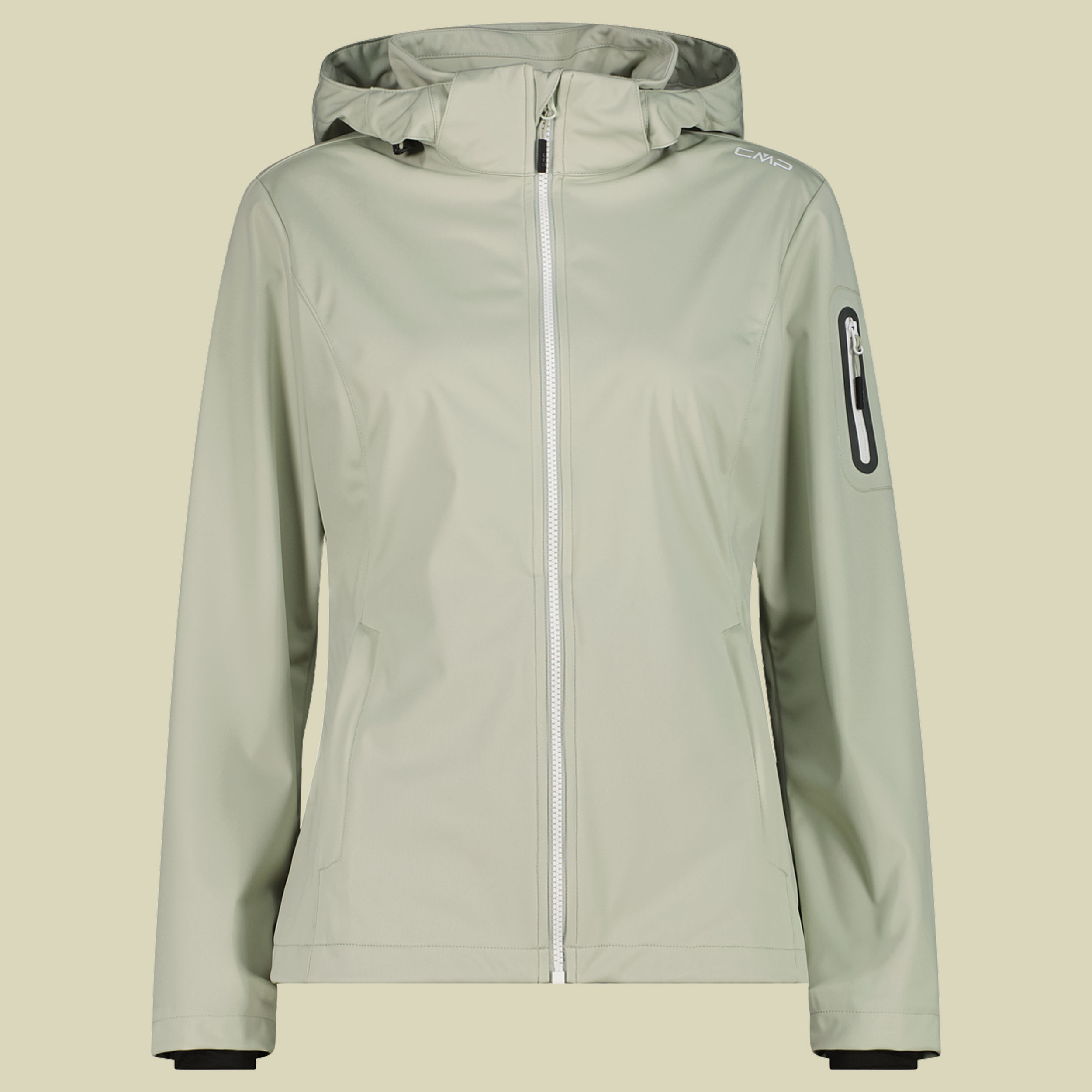 Woman Zip Hood Light Softshelljacke 39A5016 44 grün - Farbe pistacchio