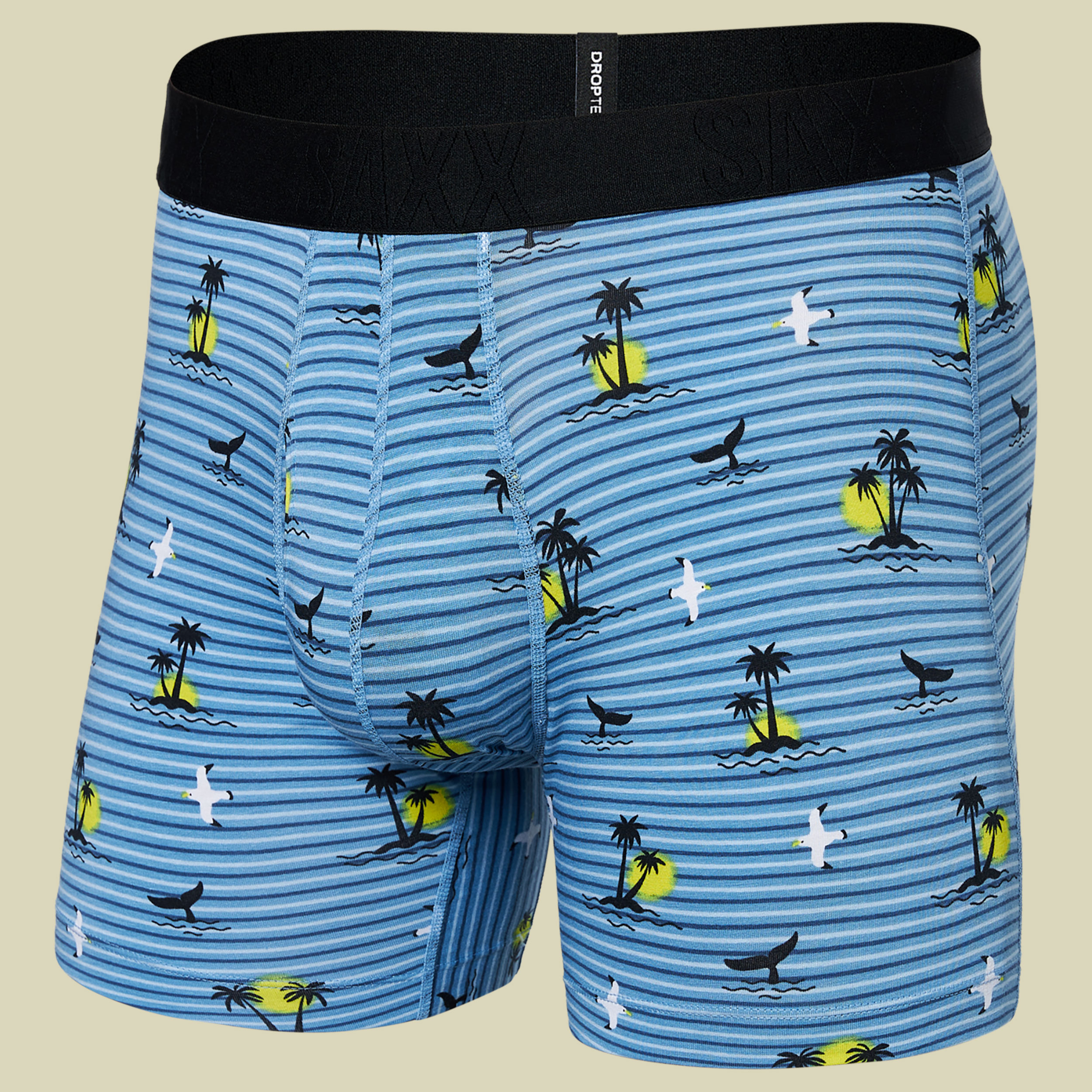 Droptemp Cooling Cotton Boxer Brief Fly blau S - offshore breeze