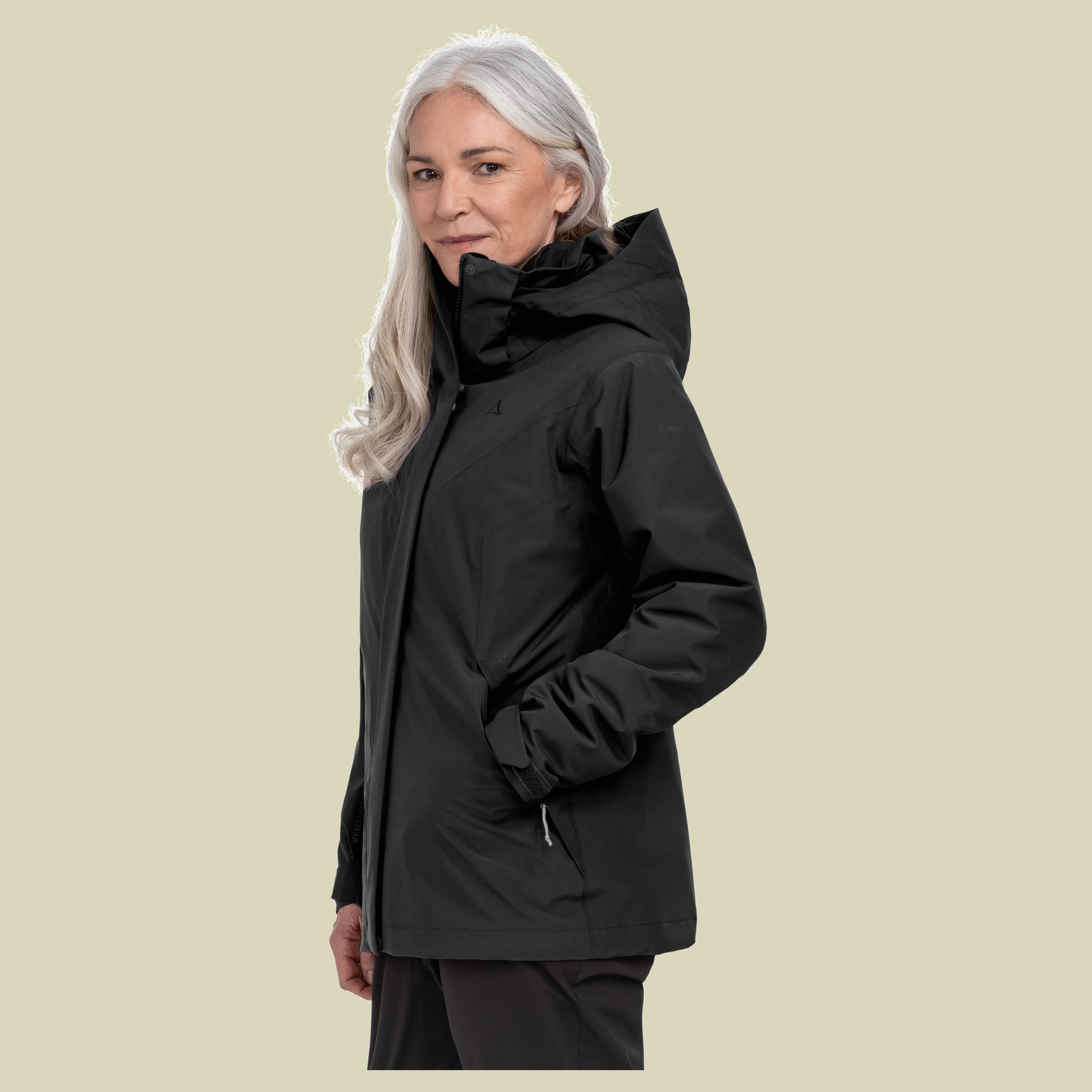 3in1 Jacket Style Tamina Women 44 schwarz - black