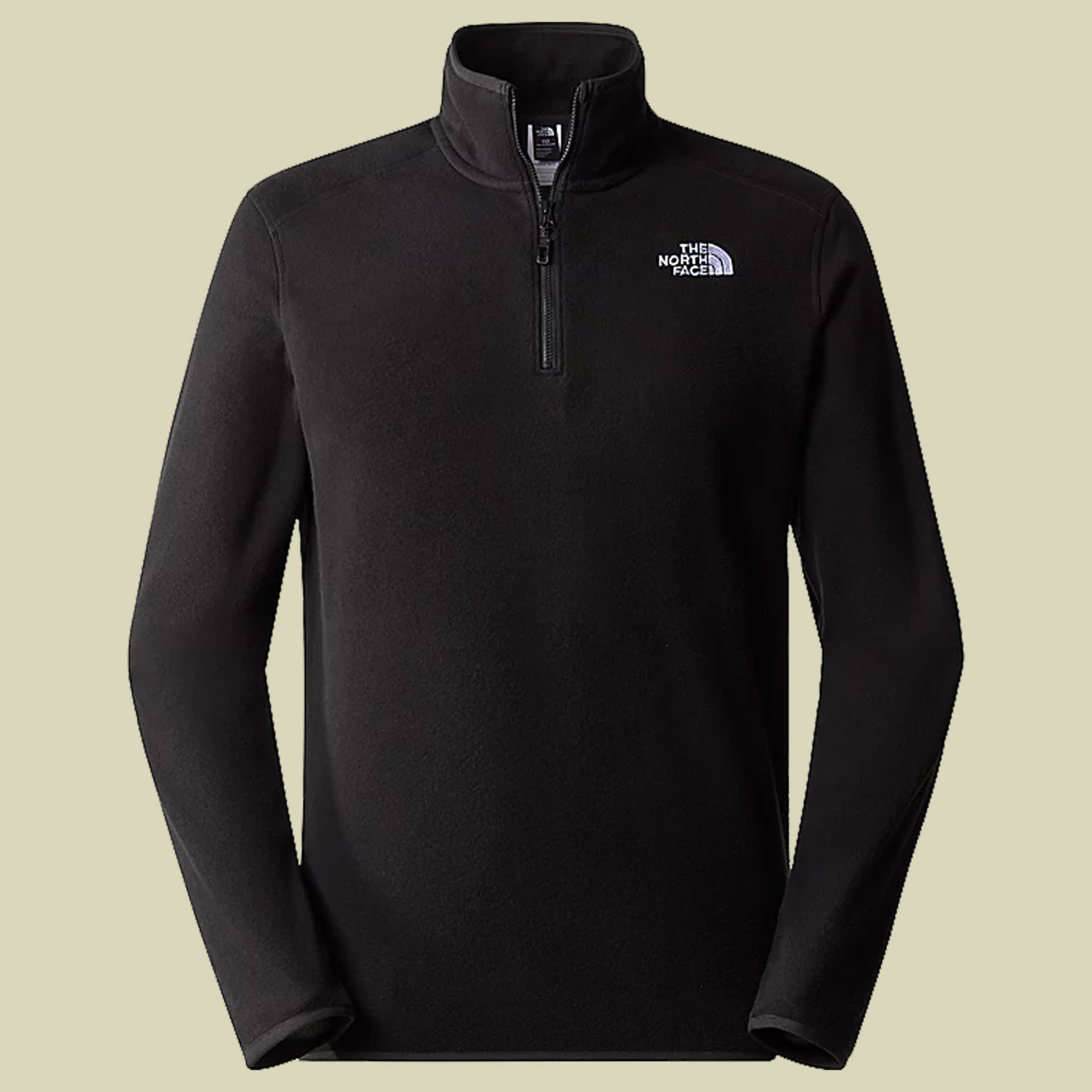 100 Glacier 1/4 Zip Men Größe S Farbe TNF black