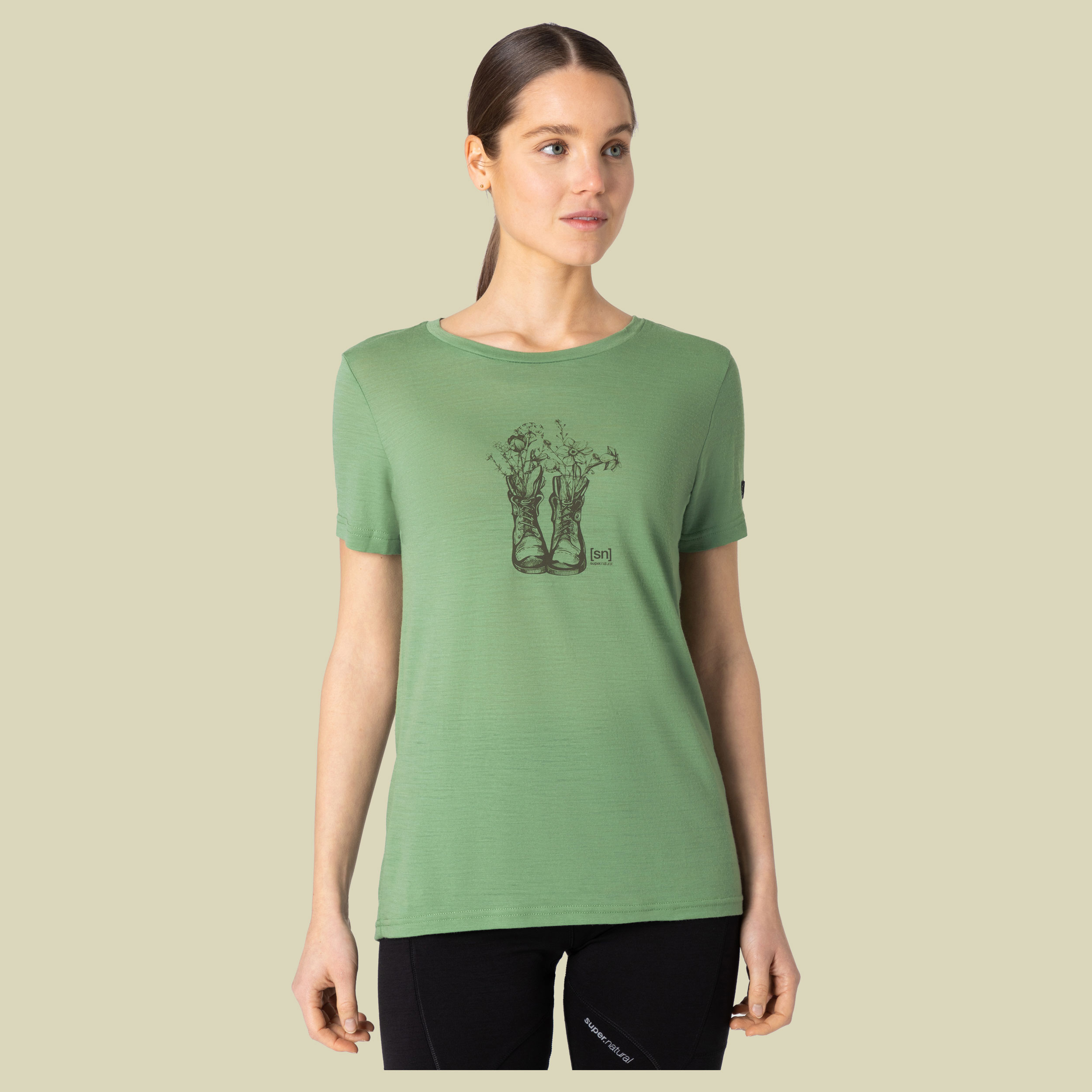 Blossom Boots Tee Women Größe S Farbe loden frost/stone grey