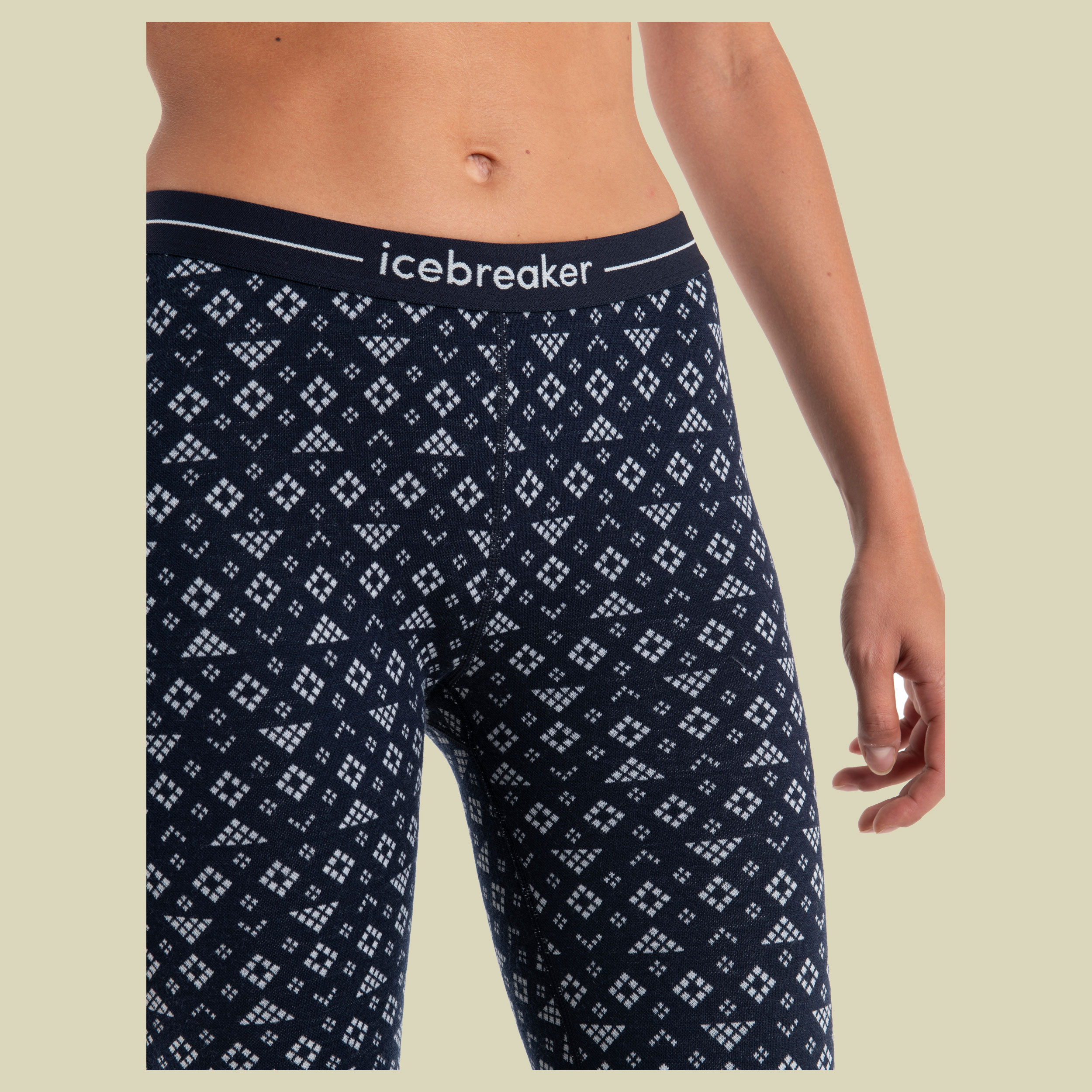Merino 260 Vertex Leggings First Snow Women Größe S Farbe midnight navy/snow/j