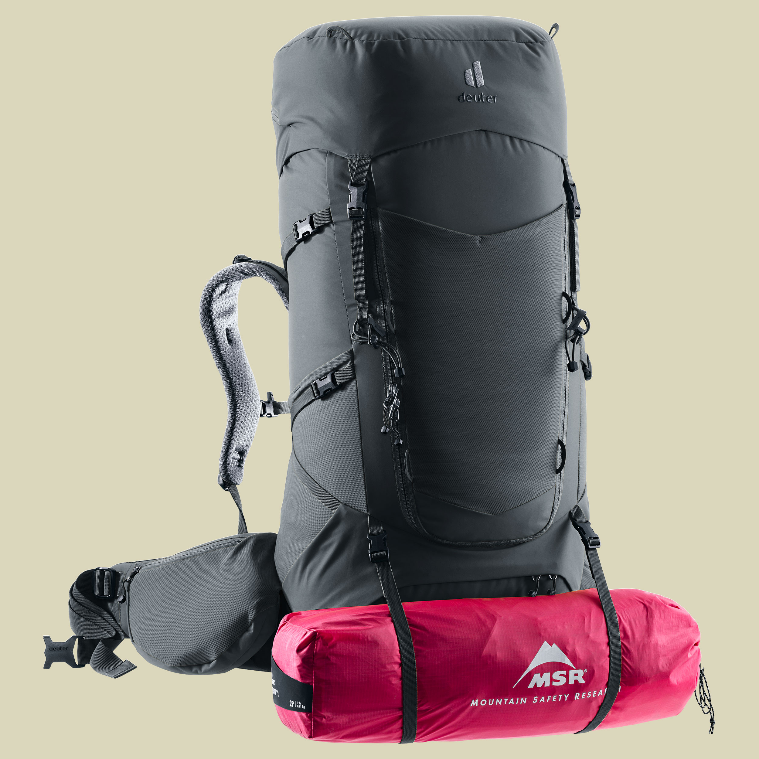 Aircontact Core 55+10 SL Women 55 + 10 grau - graphite