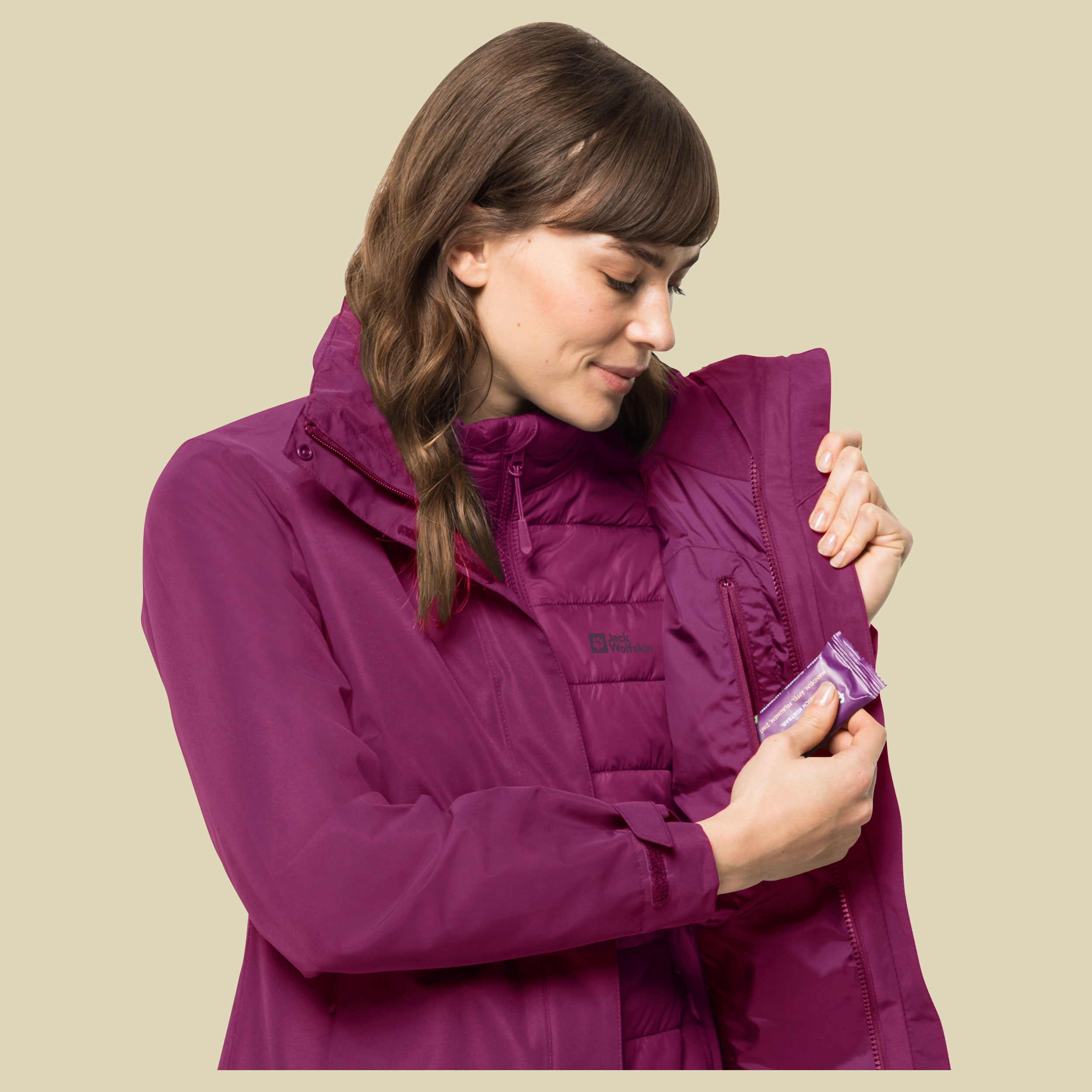 Geisshorn 3in1 Jacket Women Größe XL Farbe wild berry