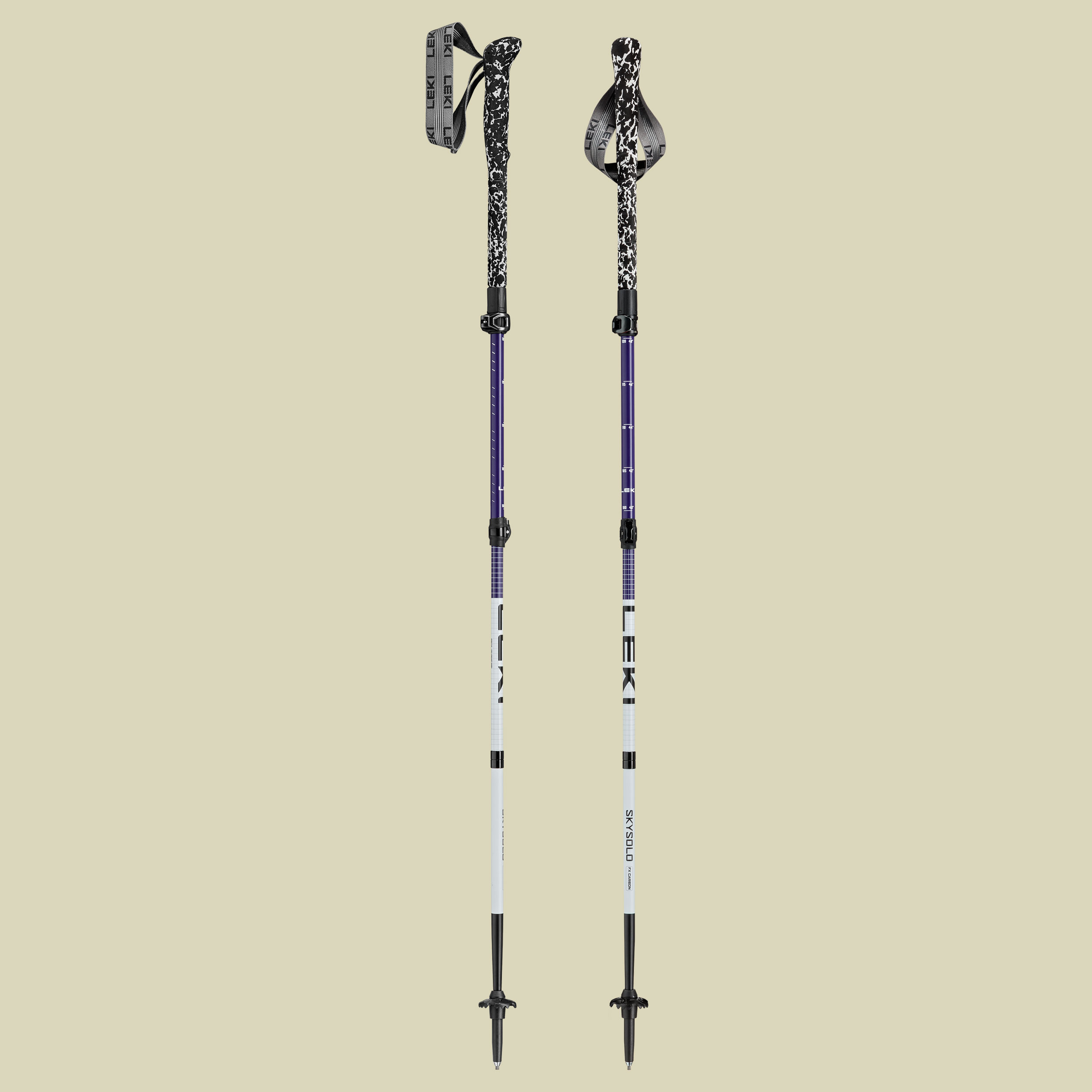 Skysolo FX Carbon Compact Länge 100 - 120 cm Farbe white-bluepurple-black