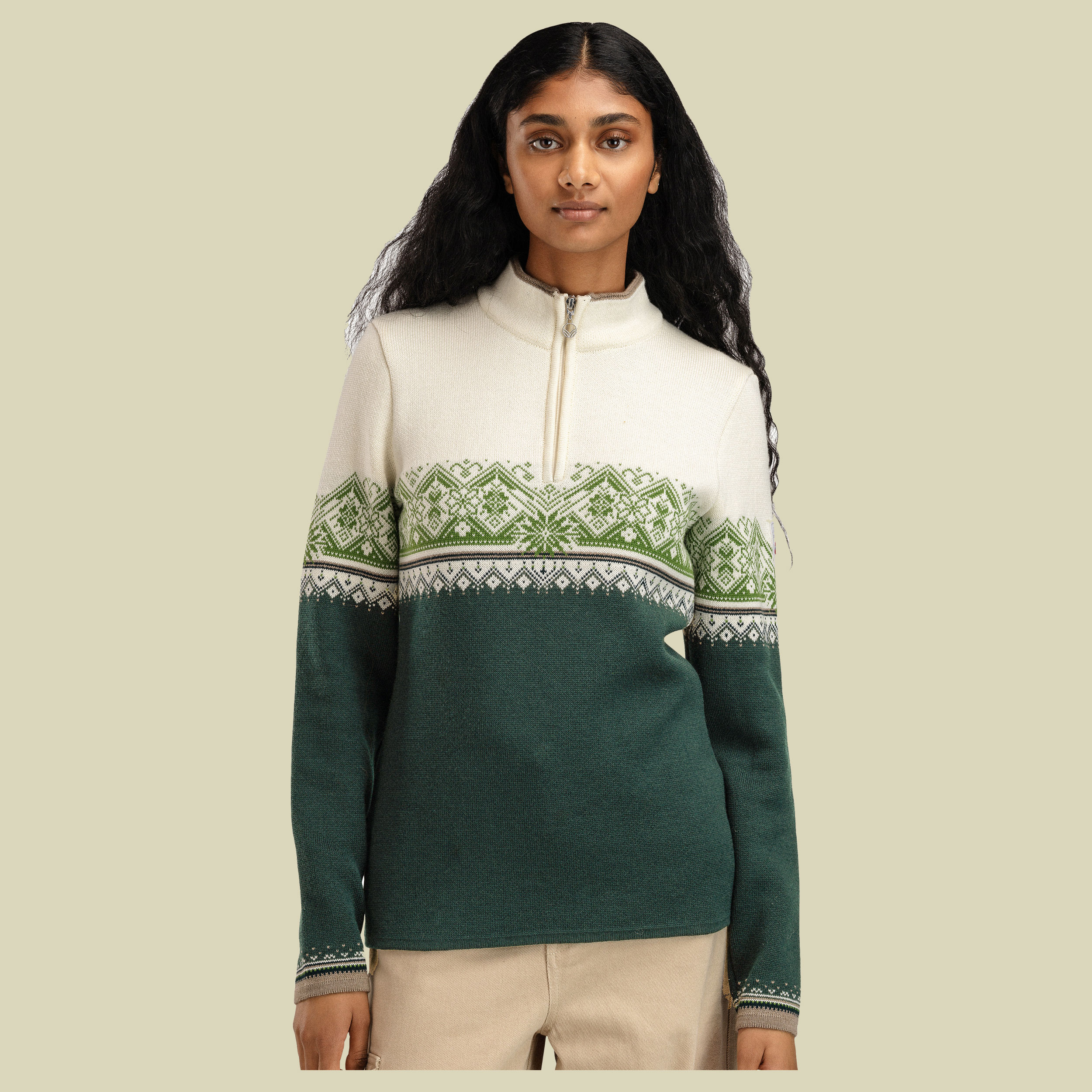 Moritz Sweater Women grün XL - pine green/off white/spring green