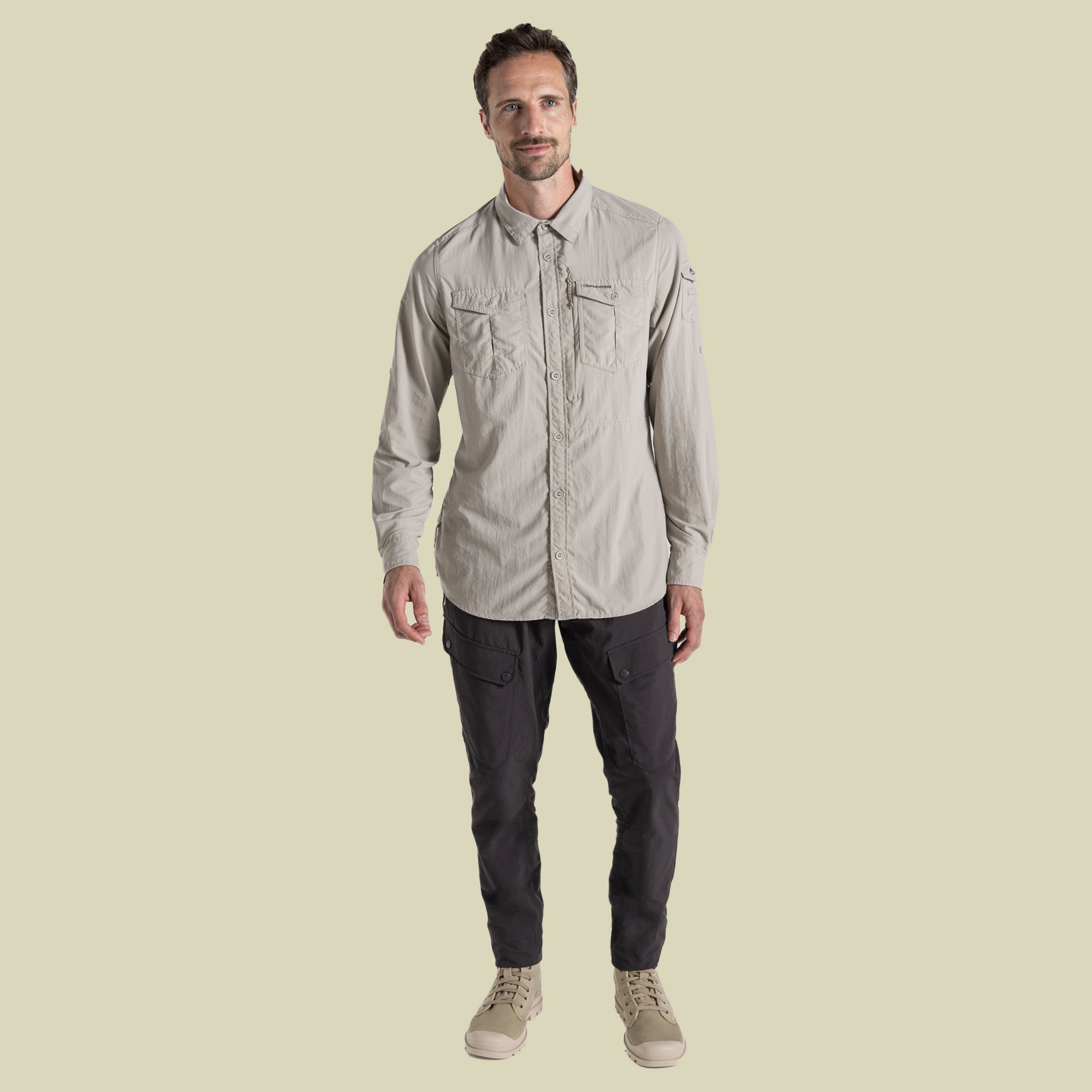 NosiLife Adventure Long Sleeved Shirt III Men XXL beige - parchment