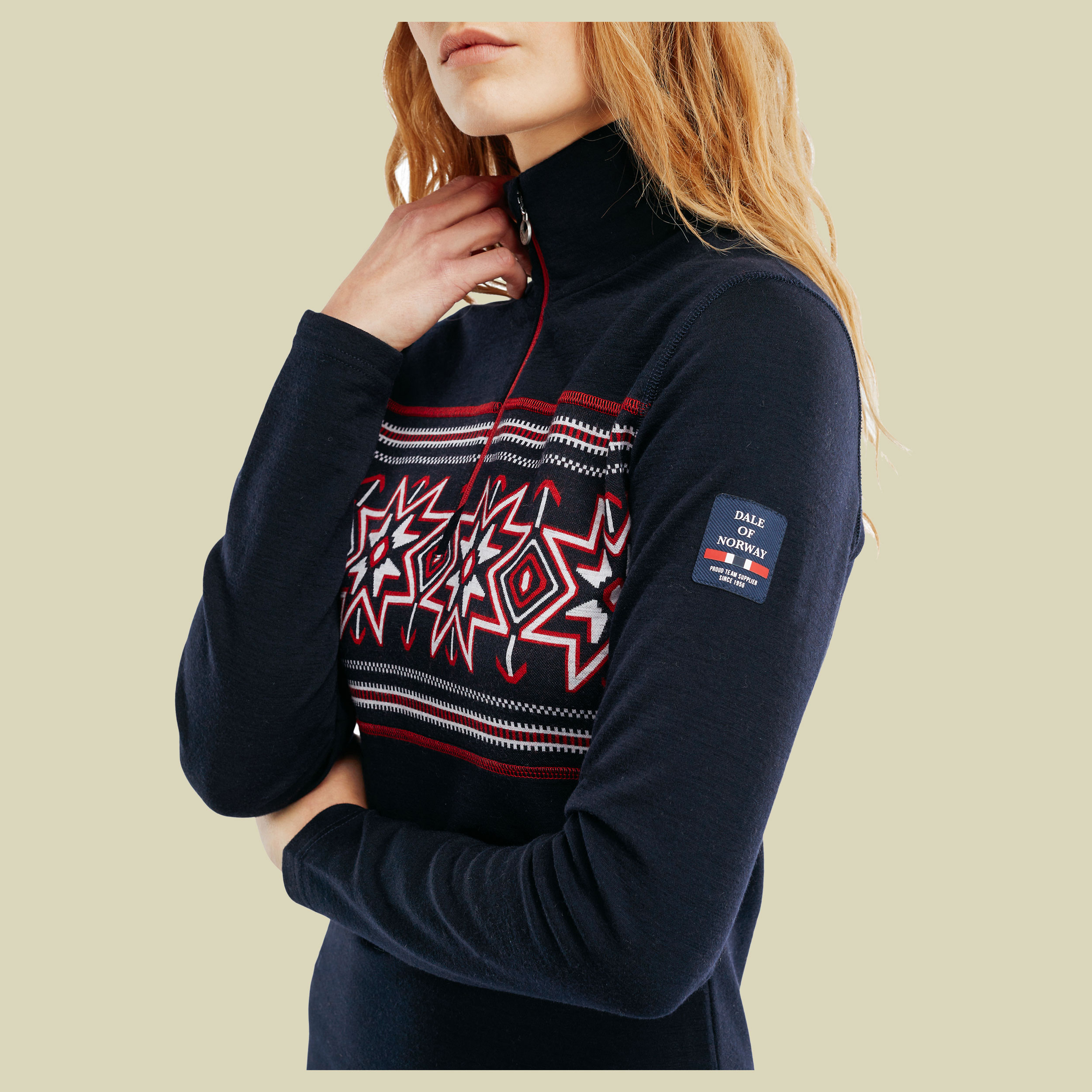 Olympia Basic Sweater Women Größe S Farbe navy/raspberry/off white