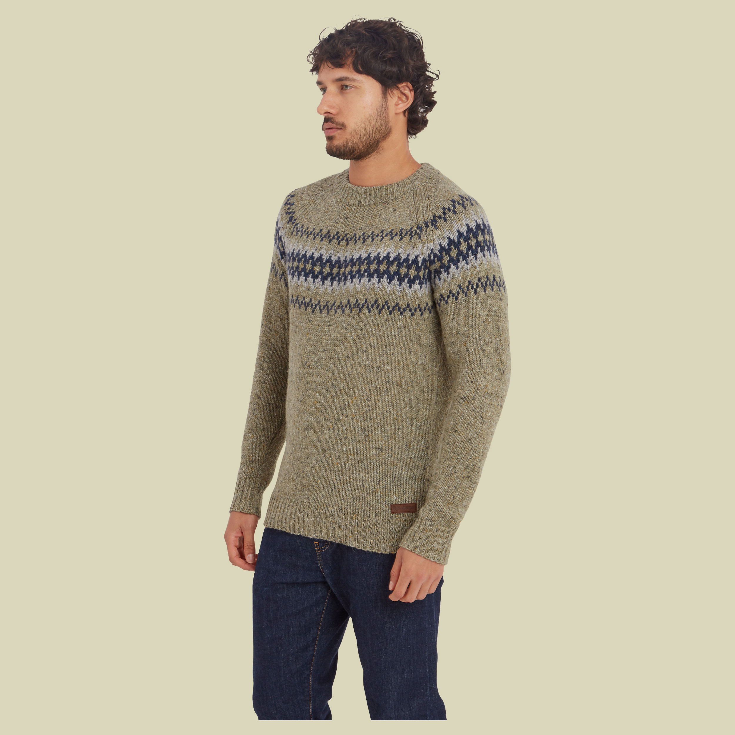 Dumji Crew Sweater Men braun2 XL - Farbe herb