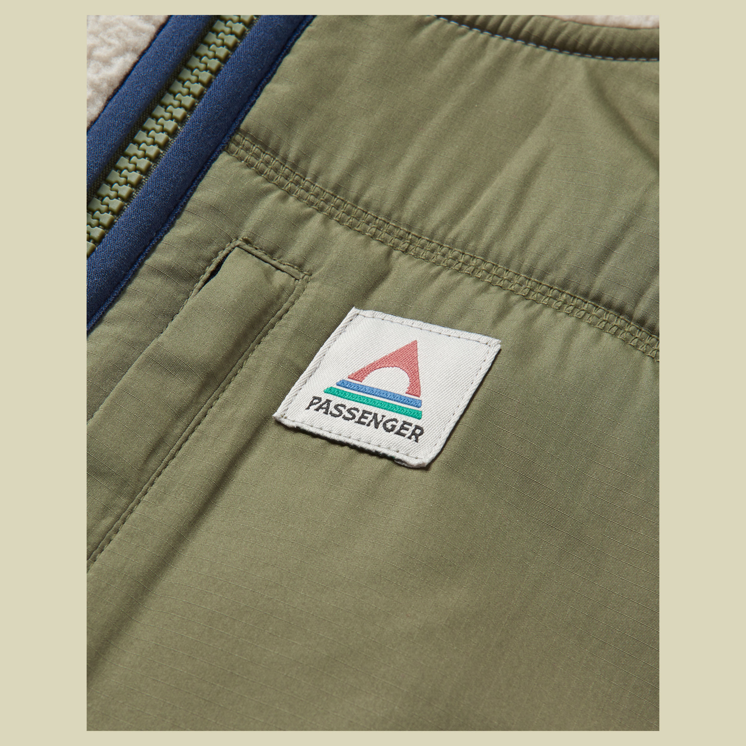 Ventura 1/2 Zip Recycled Sherpa Fleece Men XL beige - oatmeal/khaki