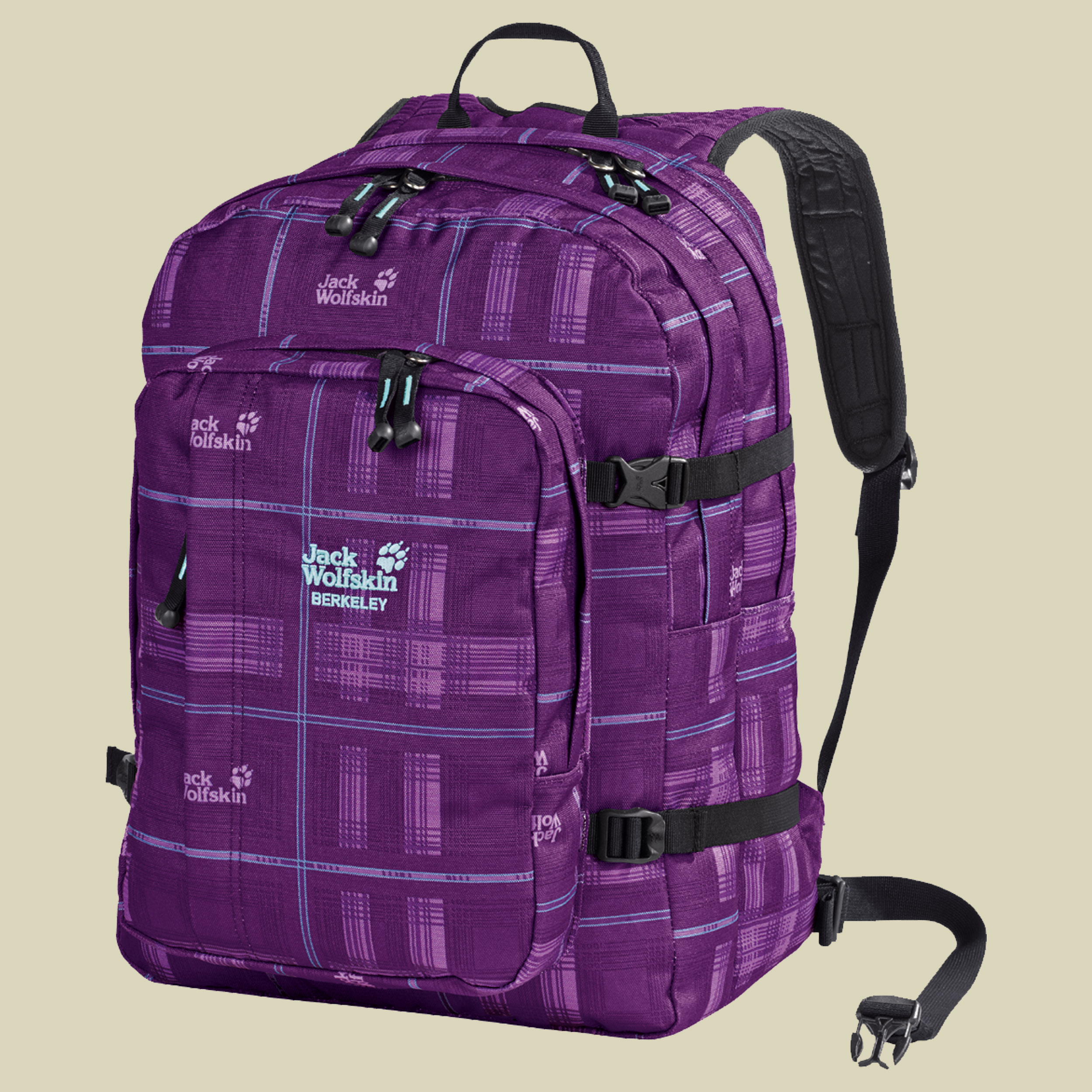 Berkeley Volumen 30 L Farbe purple fade checks