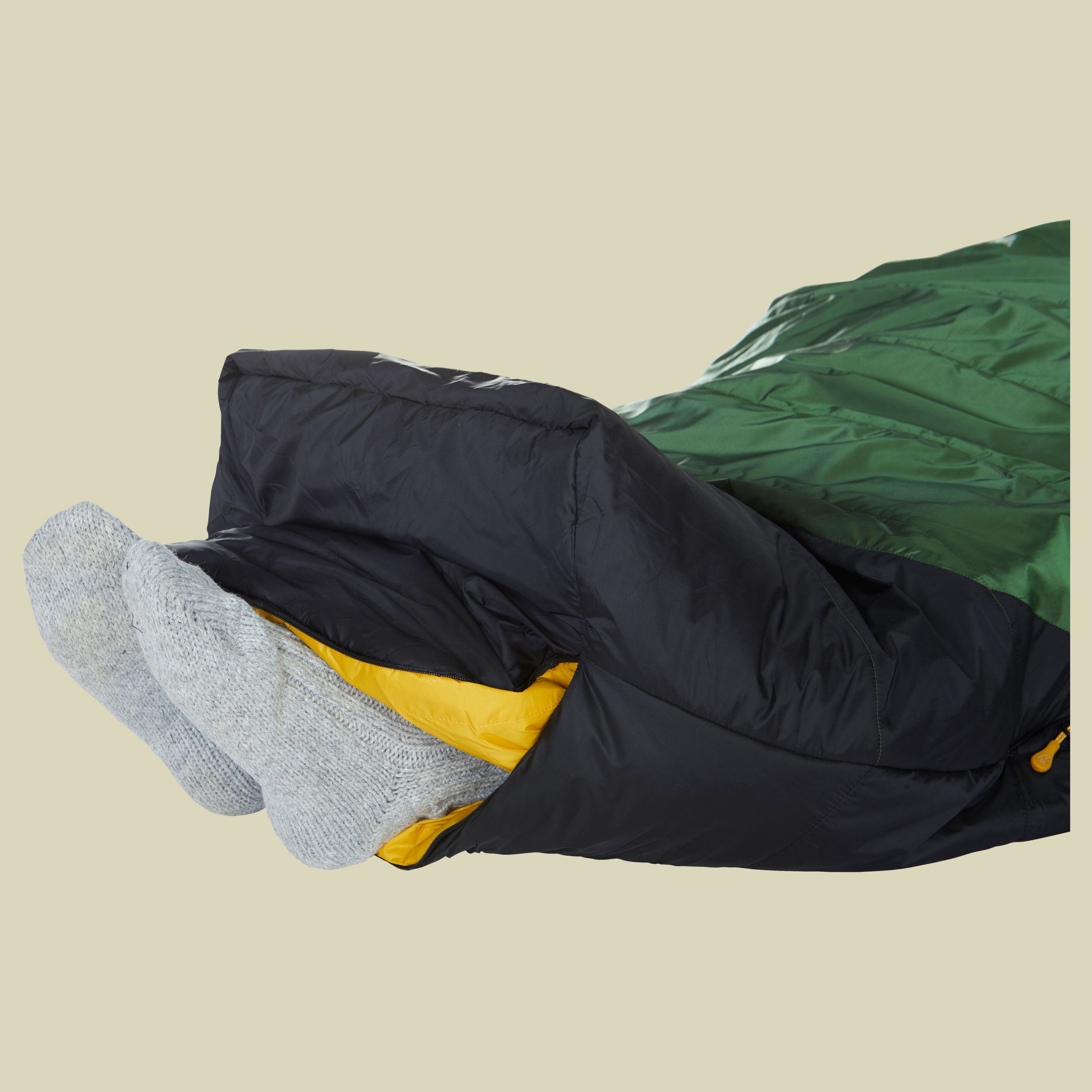 Gormsson -2 Curve bis Körpergröße 190 cm (L) Farbe artichoke green/mustard yellow/black, Reißverschluss links