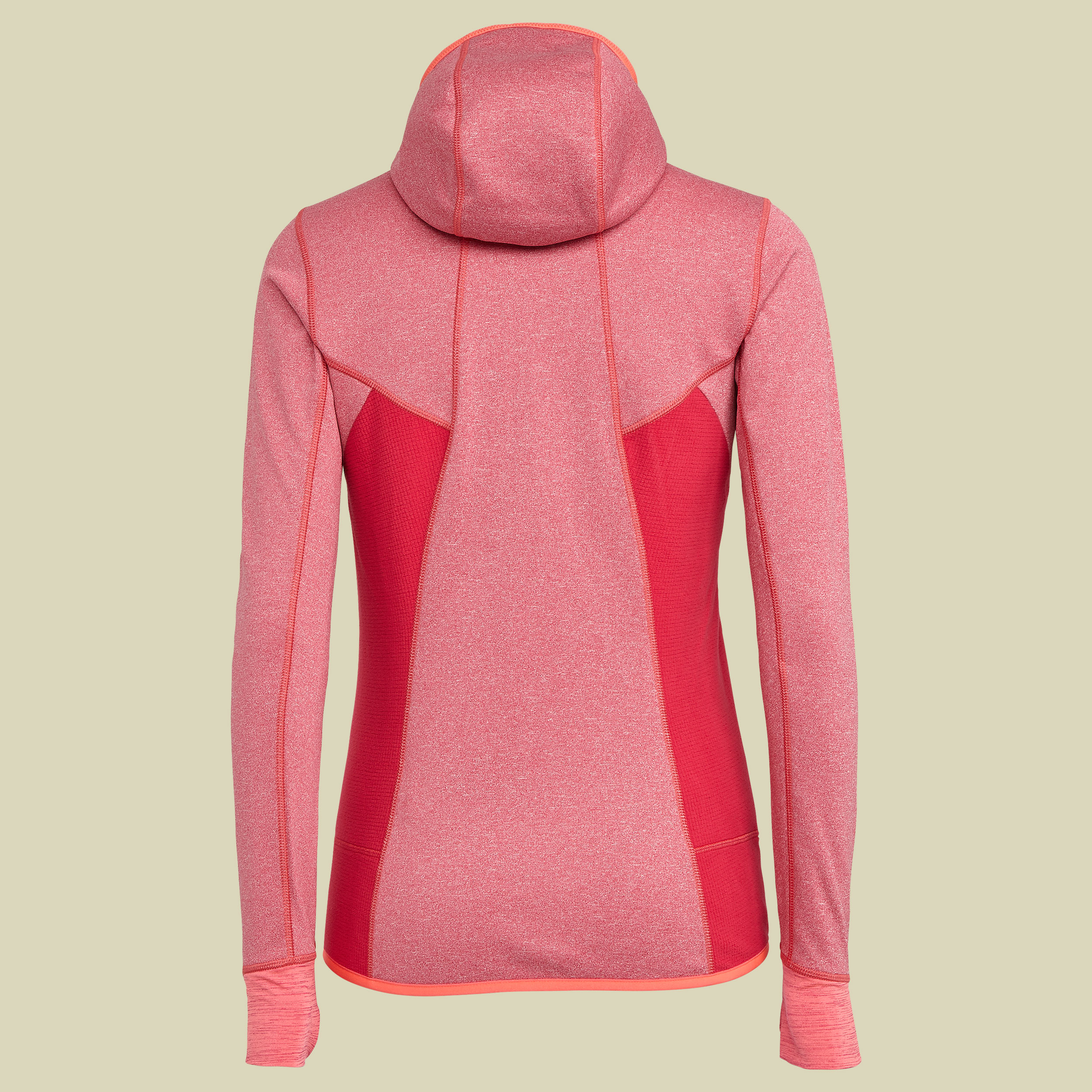 Puez Hybrid PL Full-Zip Hoody Women Größe 42 Farbe rose red malange