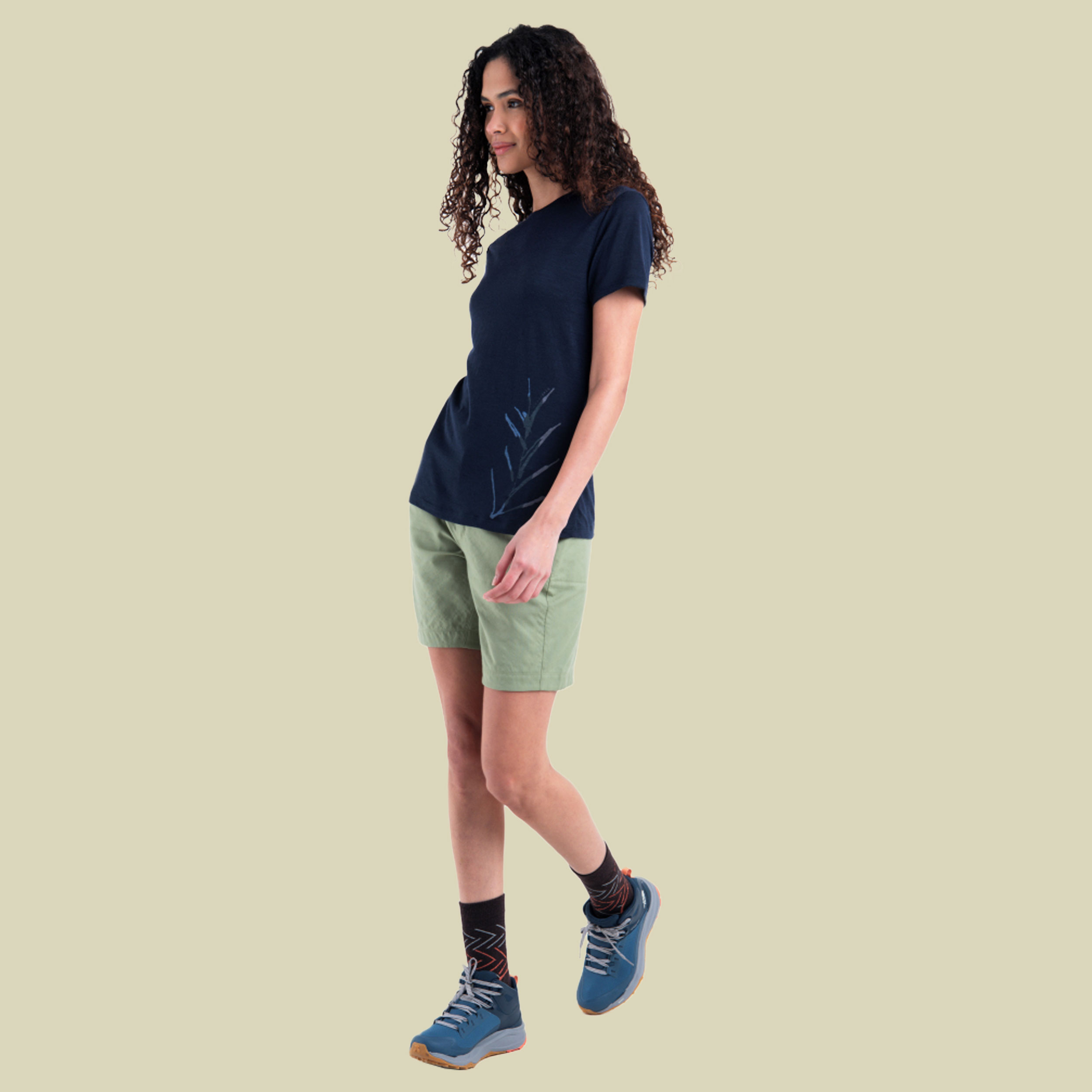 Merino 150 Tech Lite III SS Tee Panax Women M blau - midnight navy