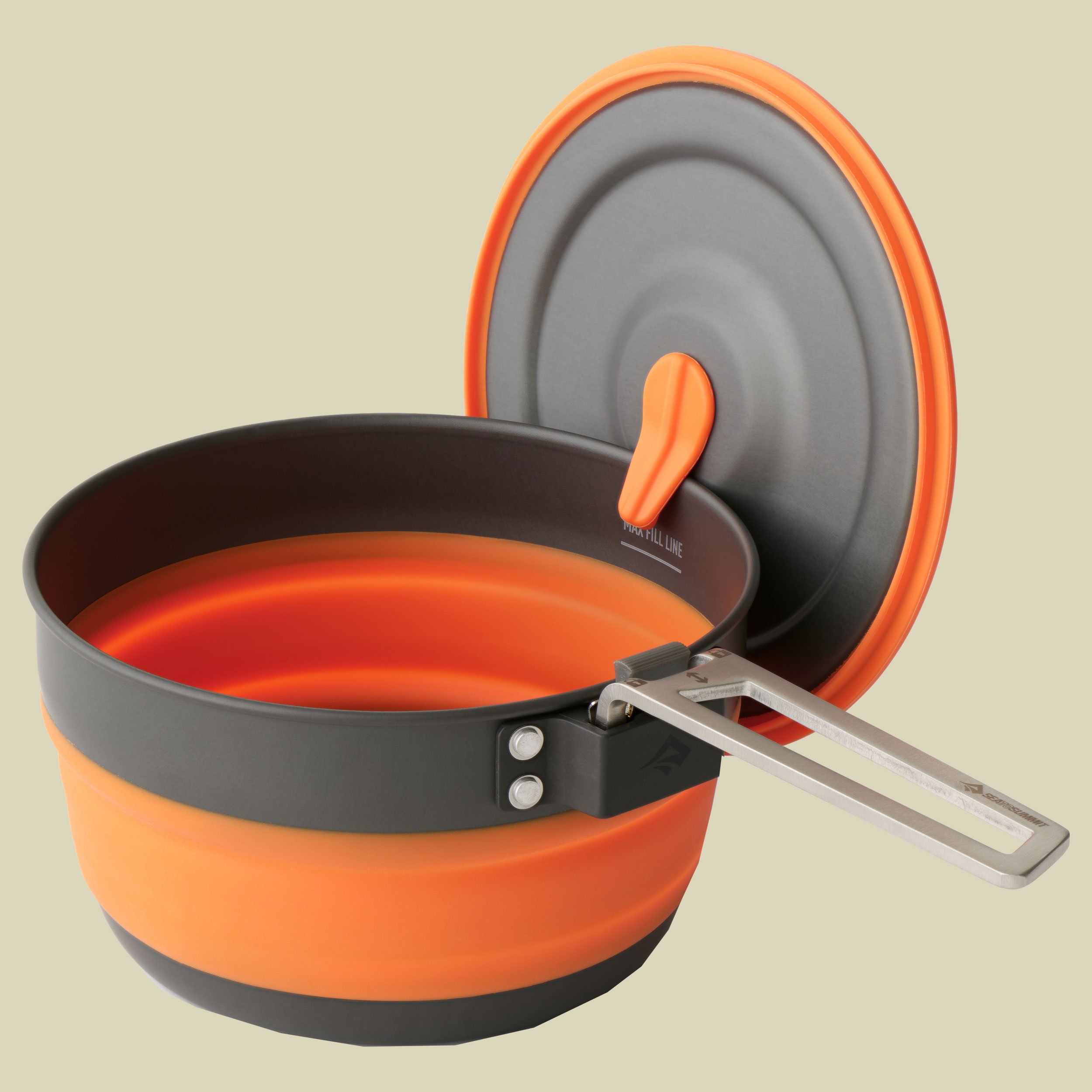 Frontier UL Collapsible Pot - puffin´s bill orange