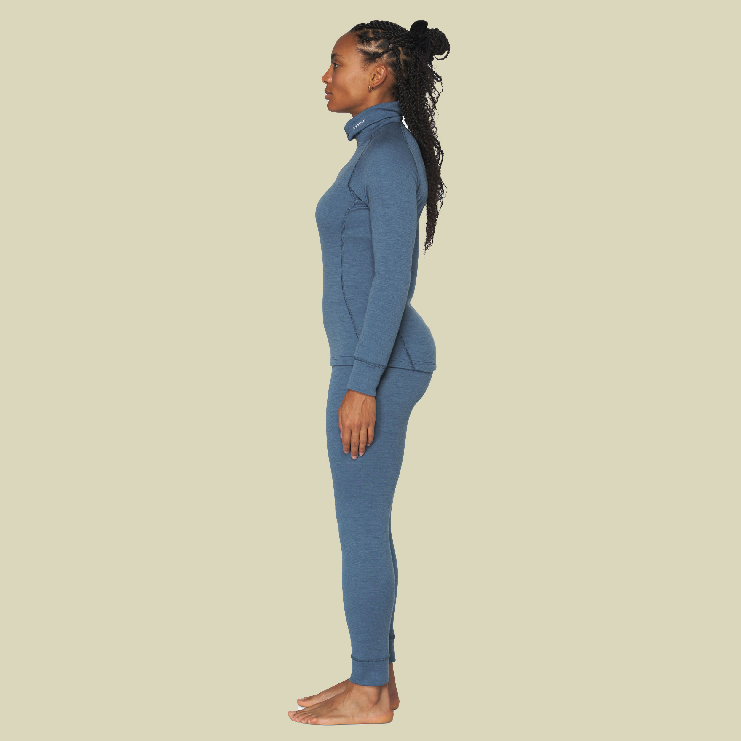Duo Active Merino 205 Zip Neck Woman blau XL - berry