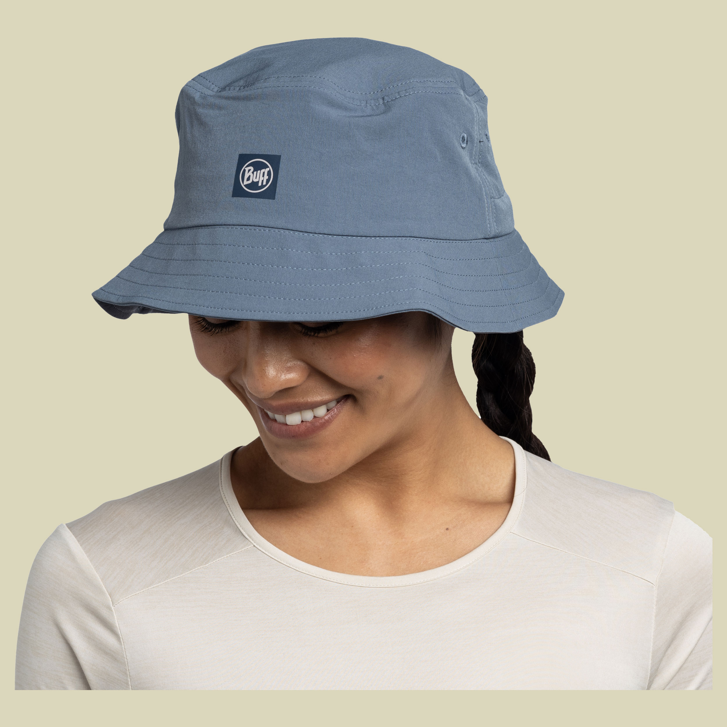 Adventure Bucket Hat S/M blau - solid stone blue