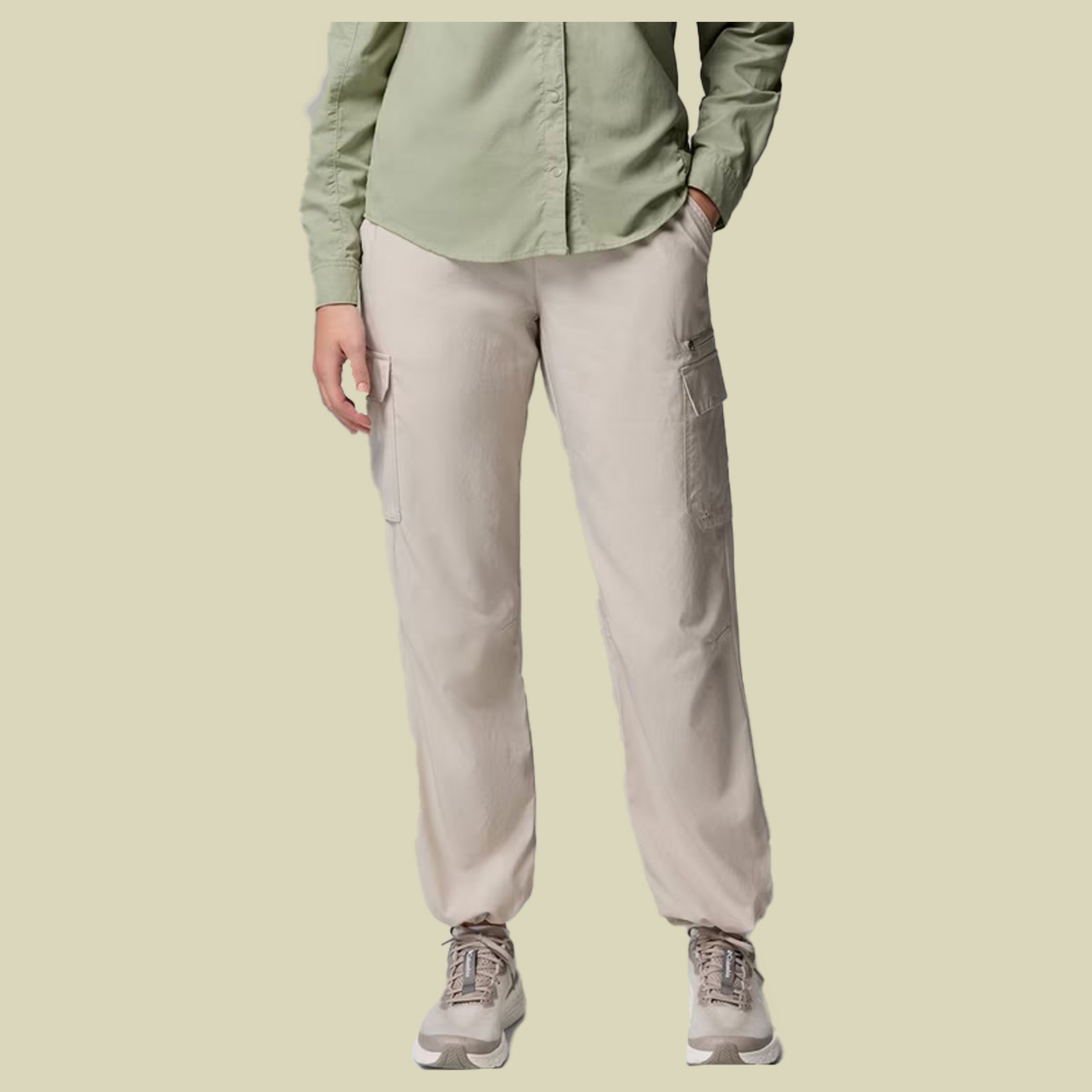 Skien Valley Cargo Pant Women XL beige - dark stone