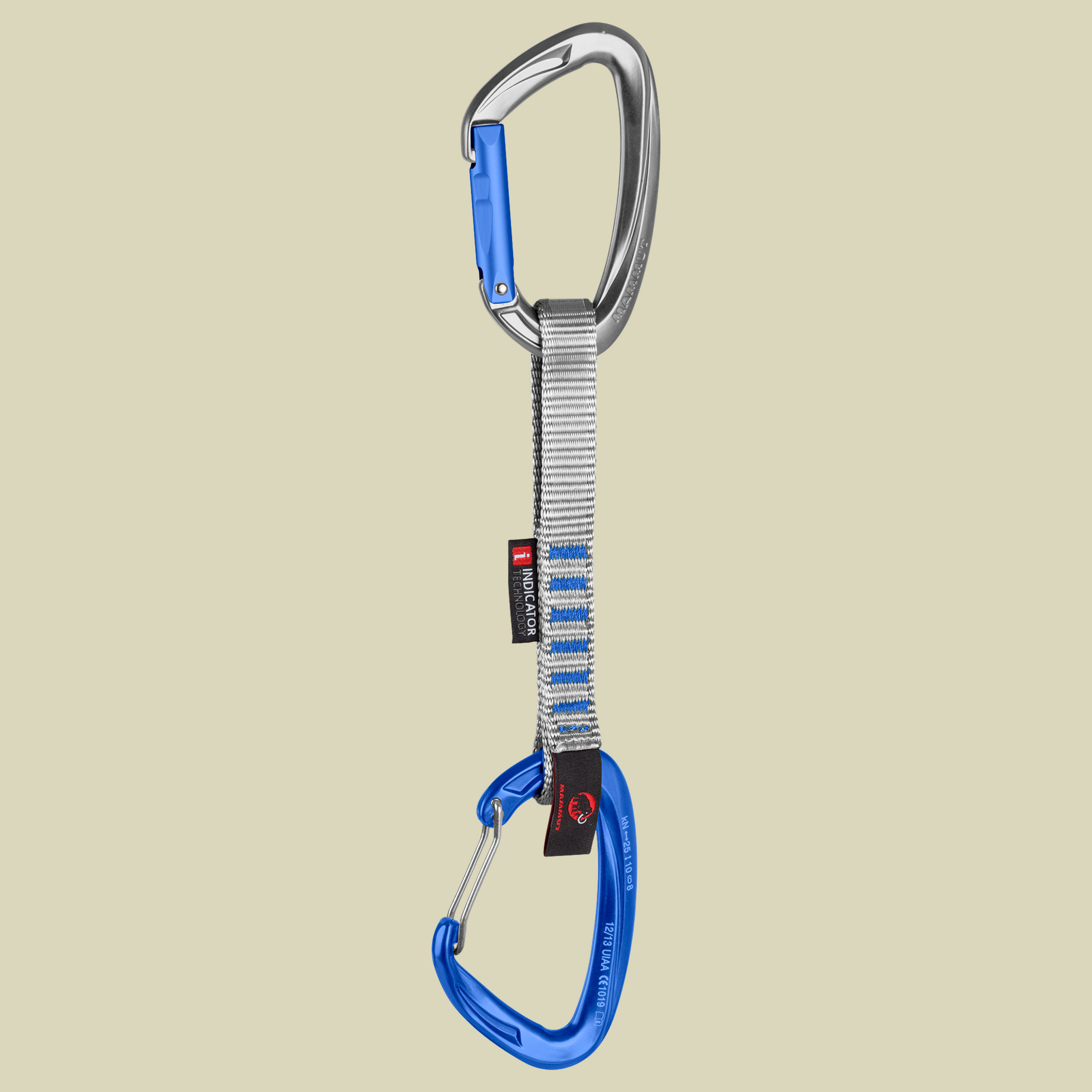 Crag Indicator Wire Express Set Verschluss-System: Straight Gate/Wire Gate Farbe silver-ultramarine
