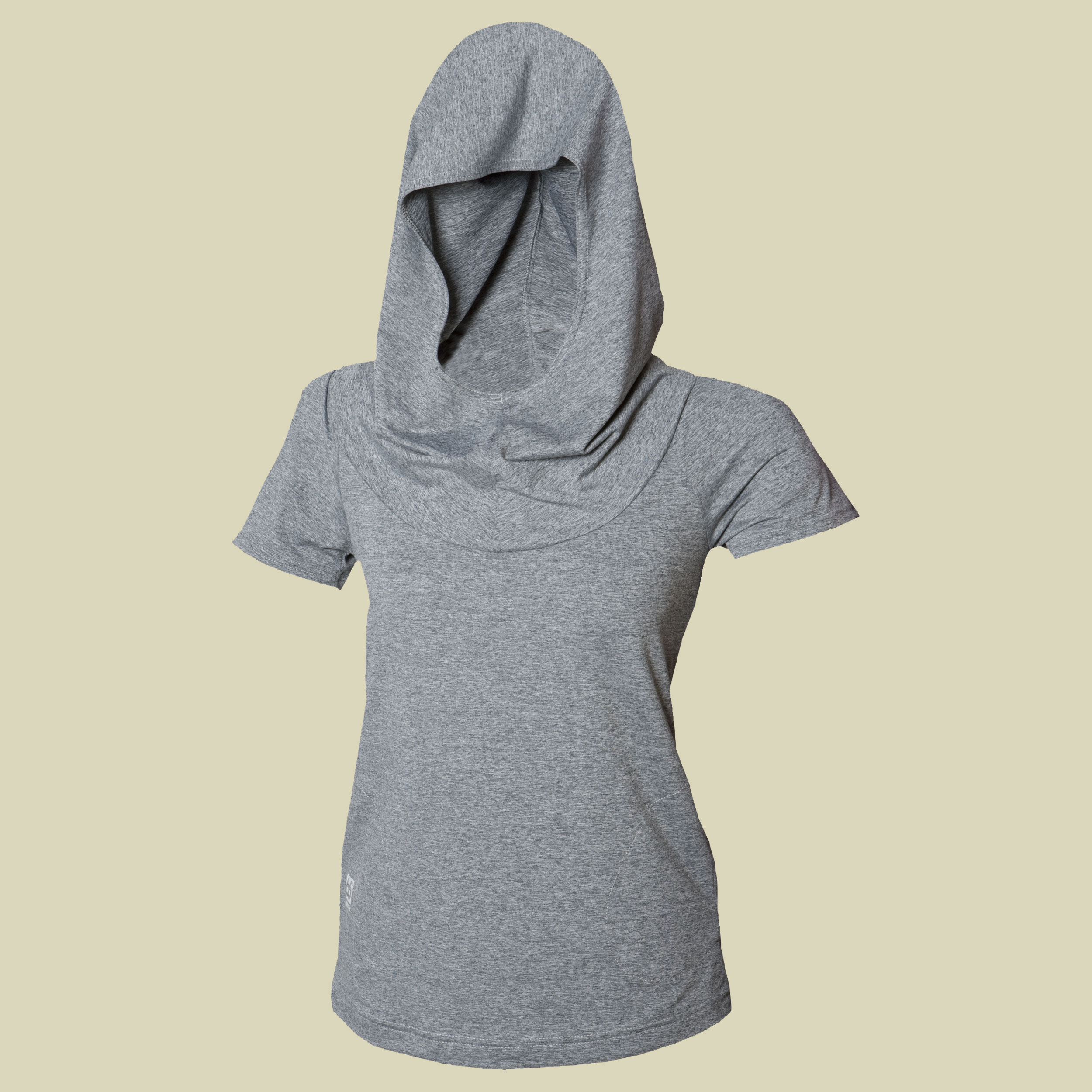 Atli Short Sleeve Hooded Women Größe S Farbe heather grey