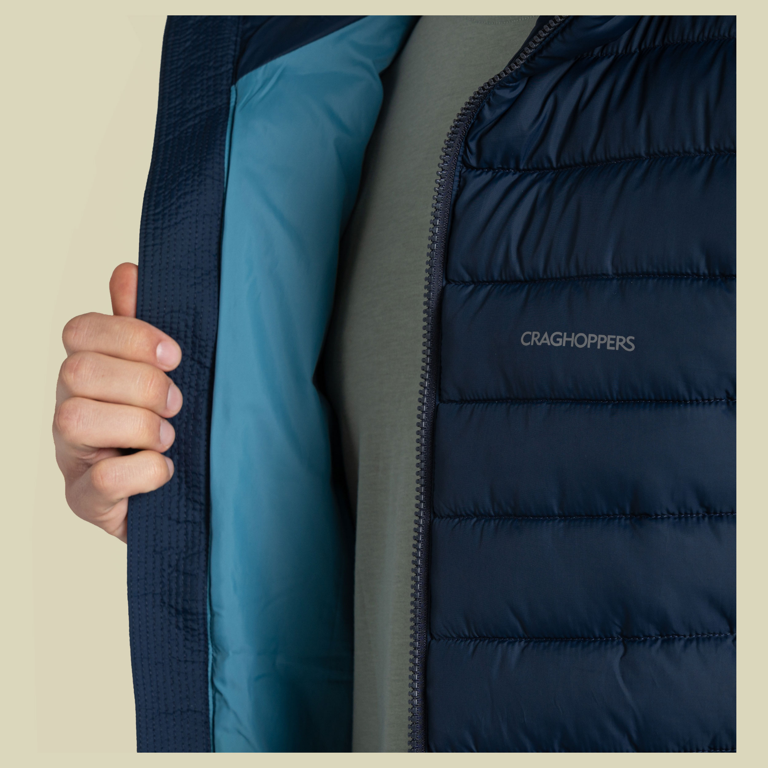 Compresslite IX Hooded Jacket  Men XXL blau - blue navy