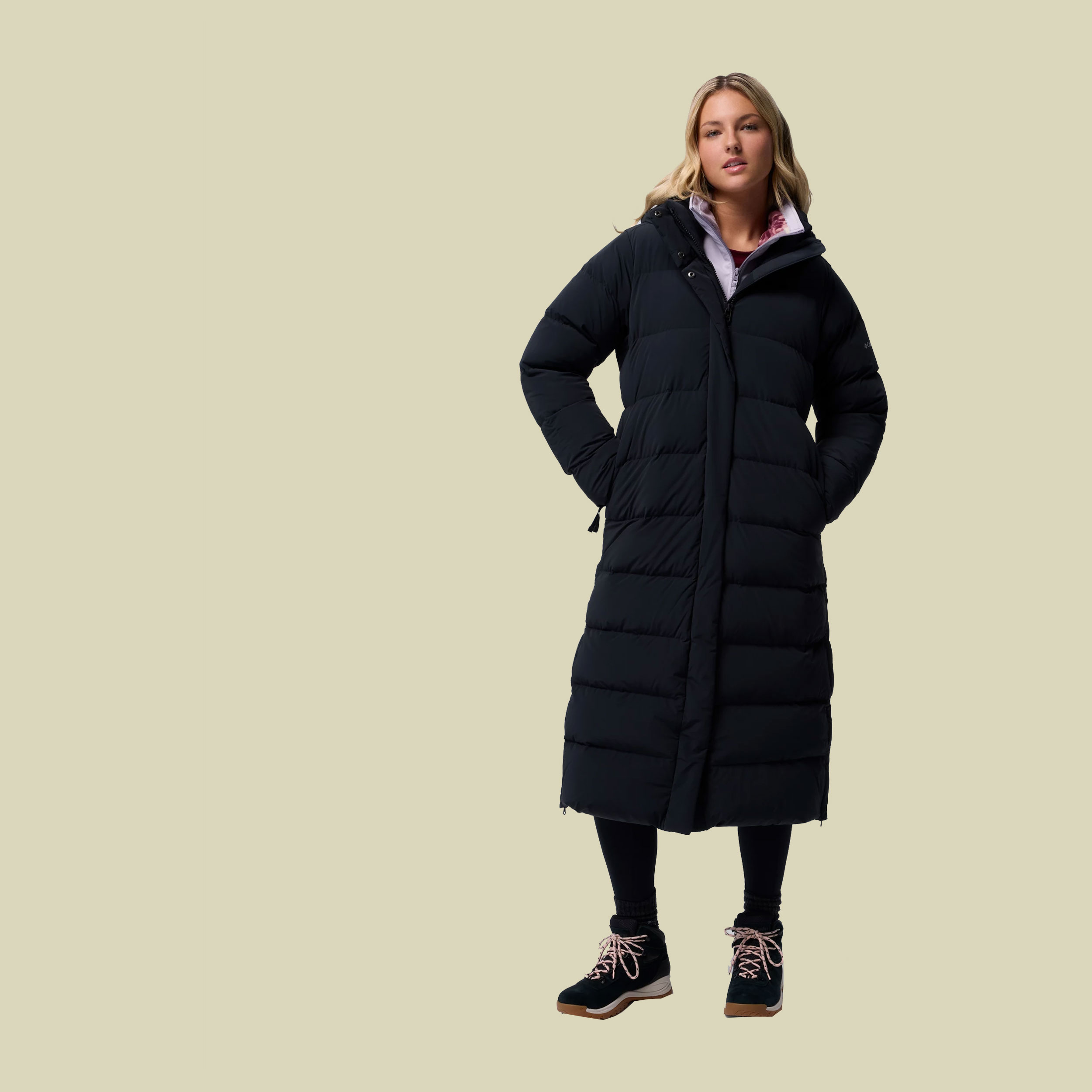 Amaze Puff Long Hooded Jacket Women XS schwarz - Farbe black