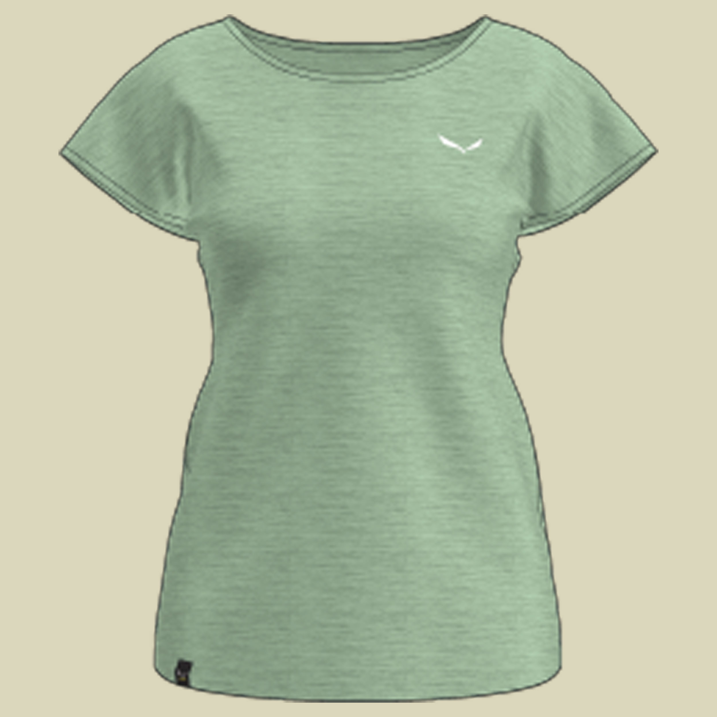 Puez Melange Dry W S/S Tee Women grün 42 - faded green melange
