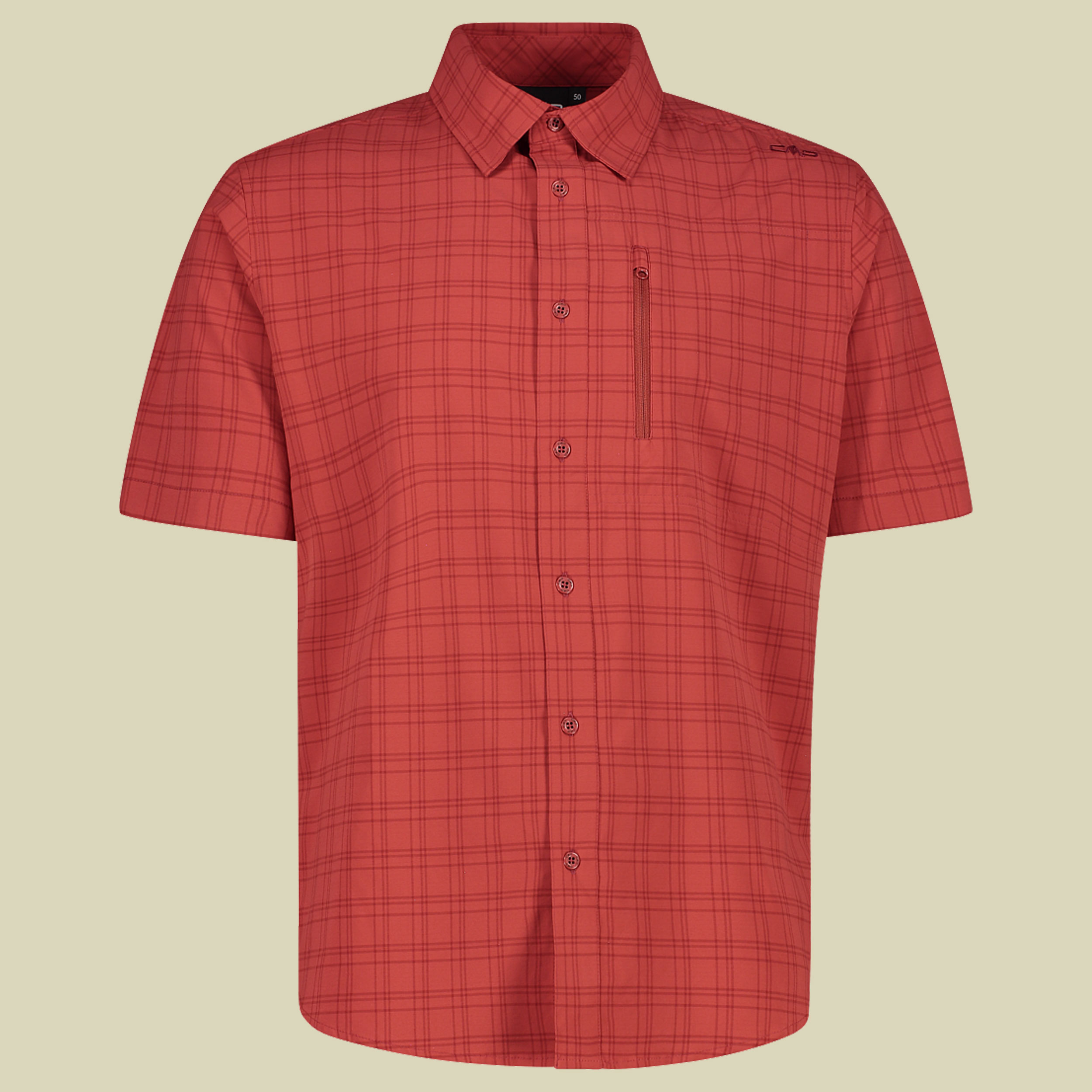 Man Shirt 34S6217 54 rot - 26ZR rust-dark rust
