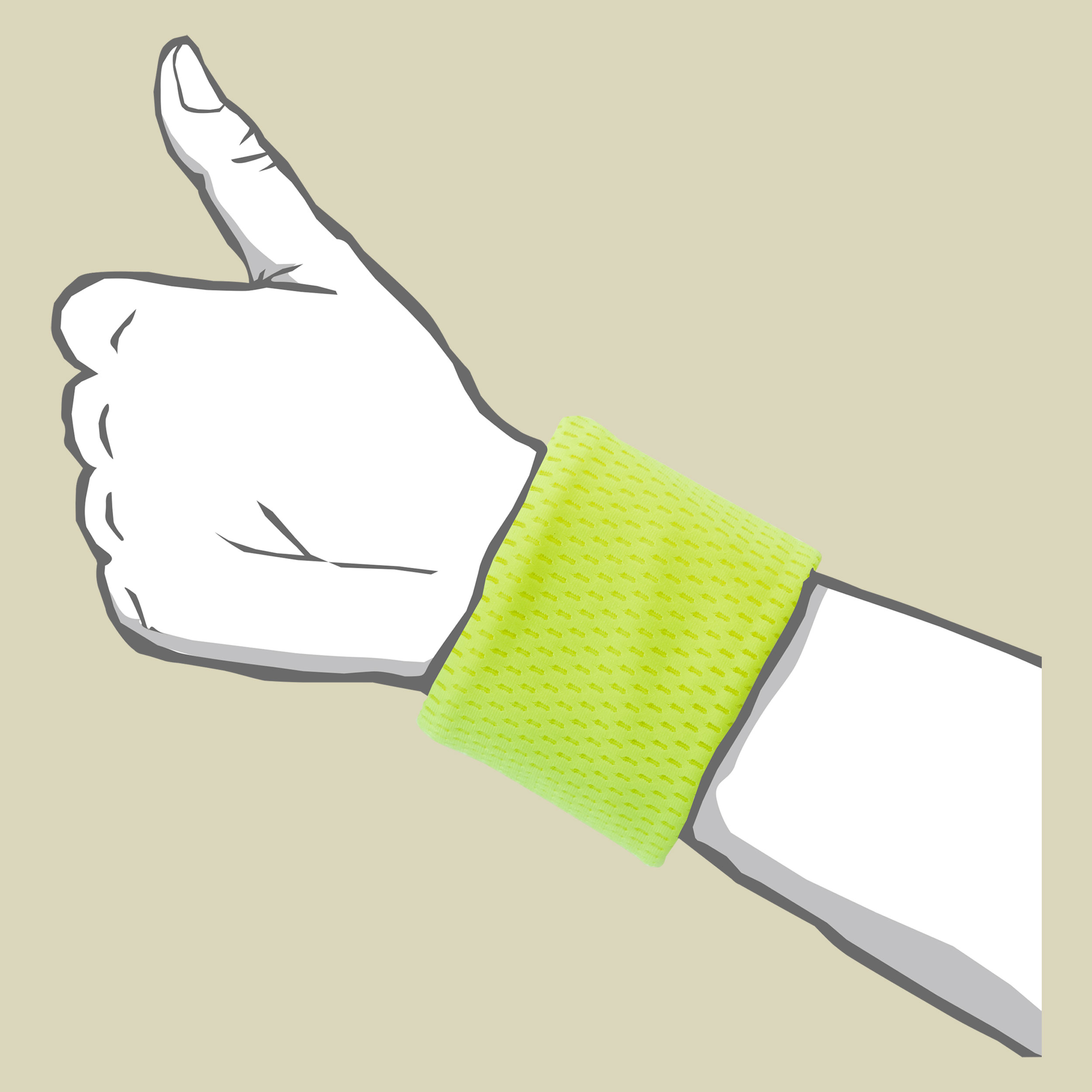 Ultra Cool Towel S Maße: 43x40cm Farbe: neon yellow