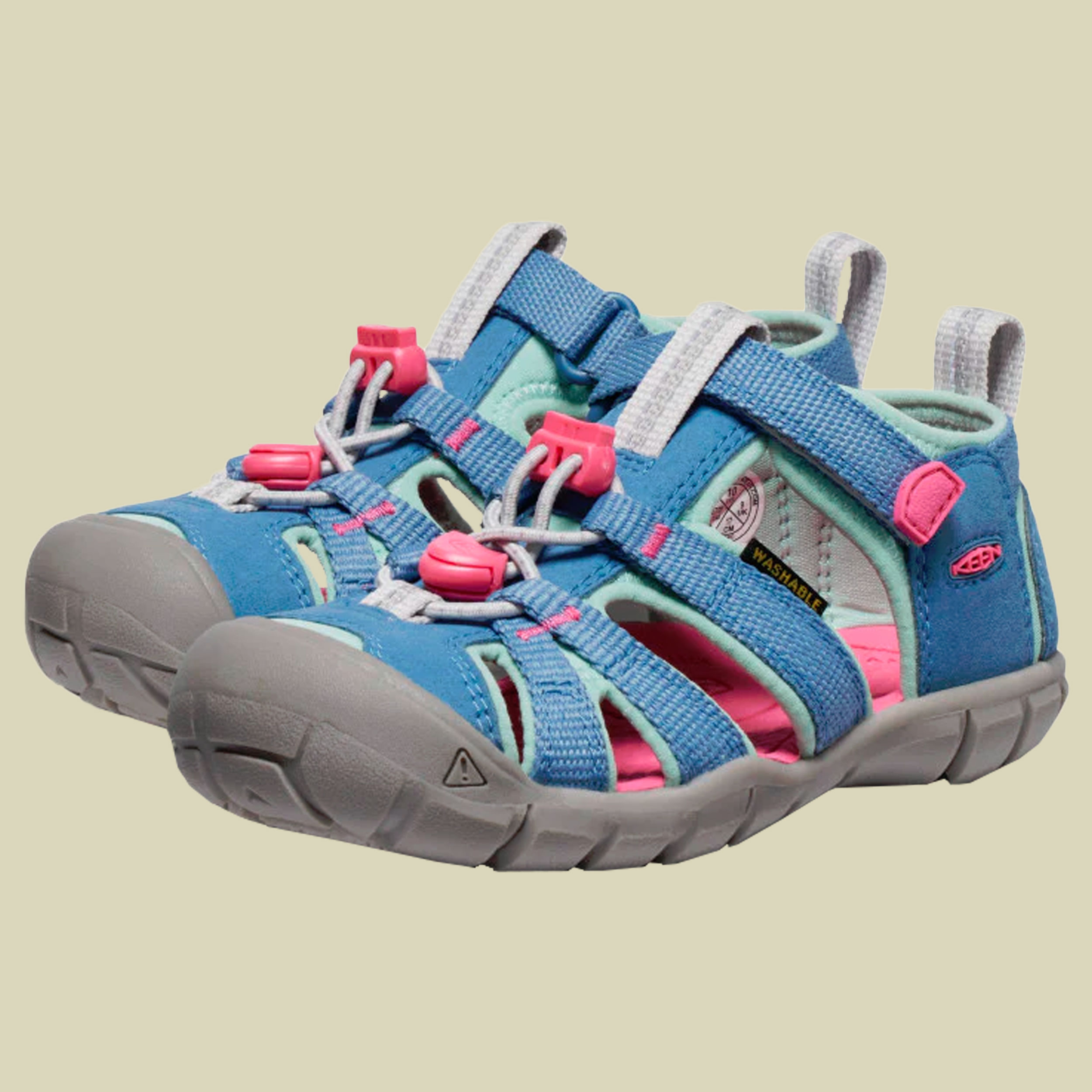 Seacamp II CNX Kids blau 32-33 - coronet blue/hot pink