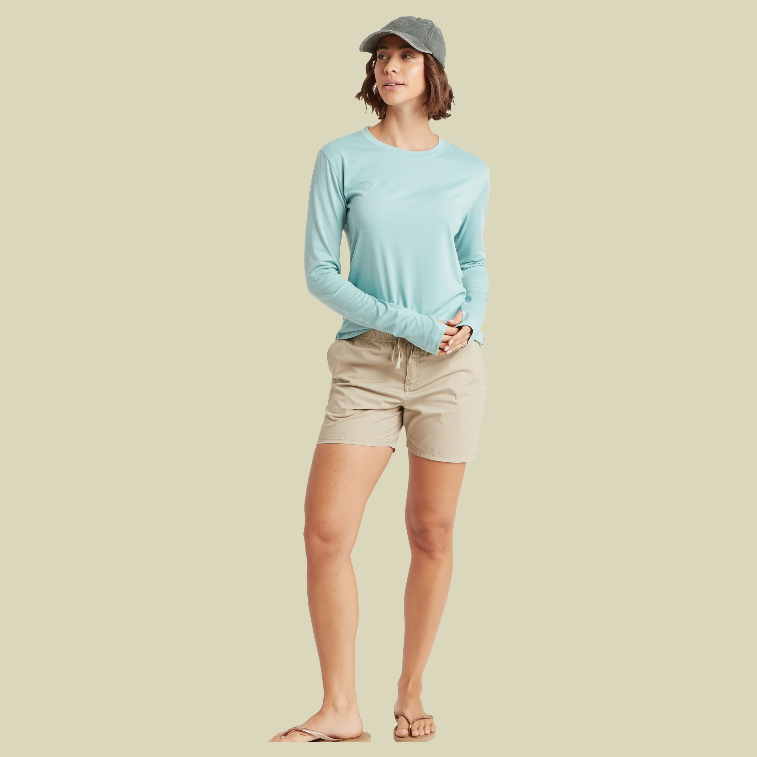 Bali LS Tee Women XS grün - Farbe mist