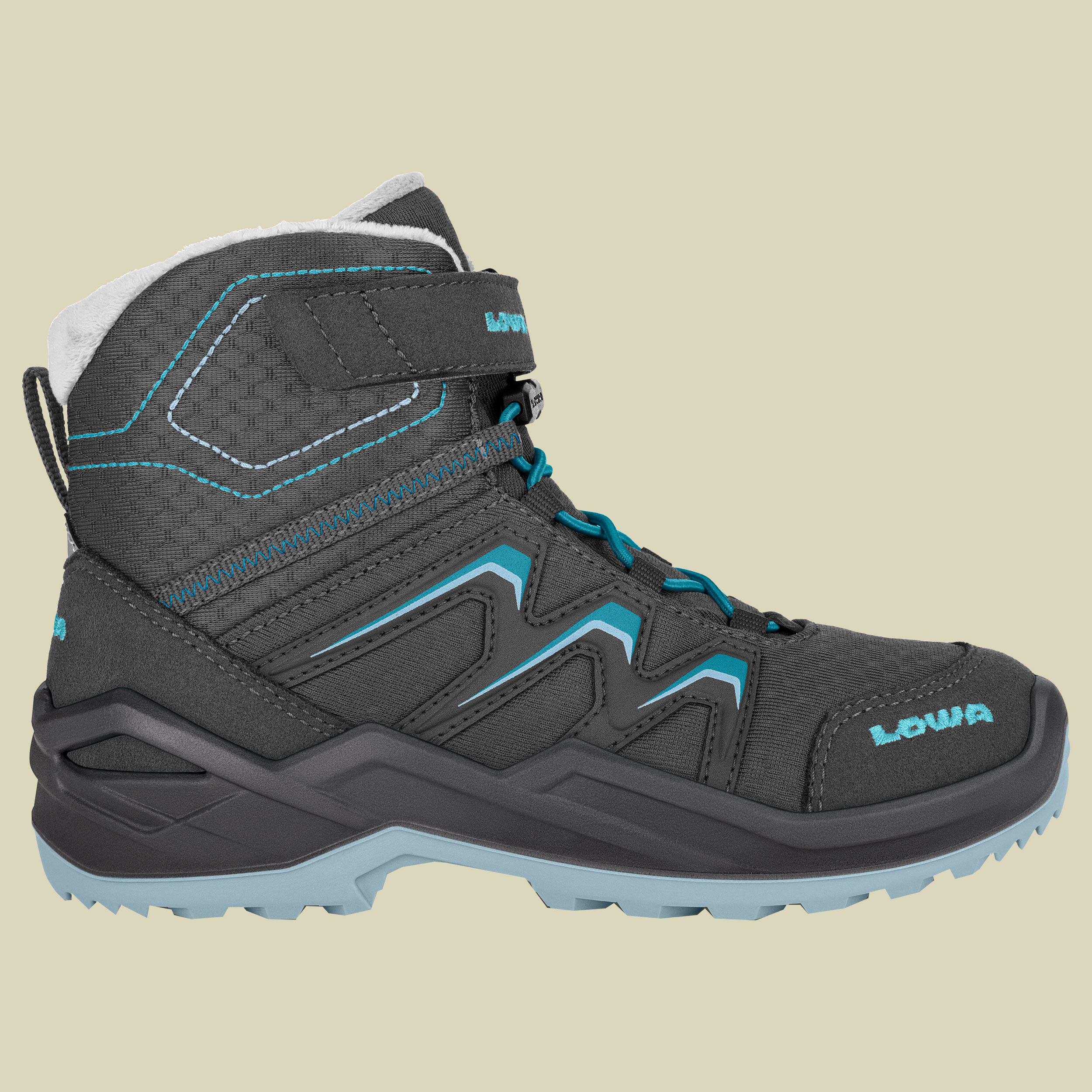 Maddox Warm GTX Mid Kids Größe 28 Farbe graphit/aquamarin